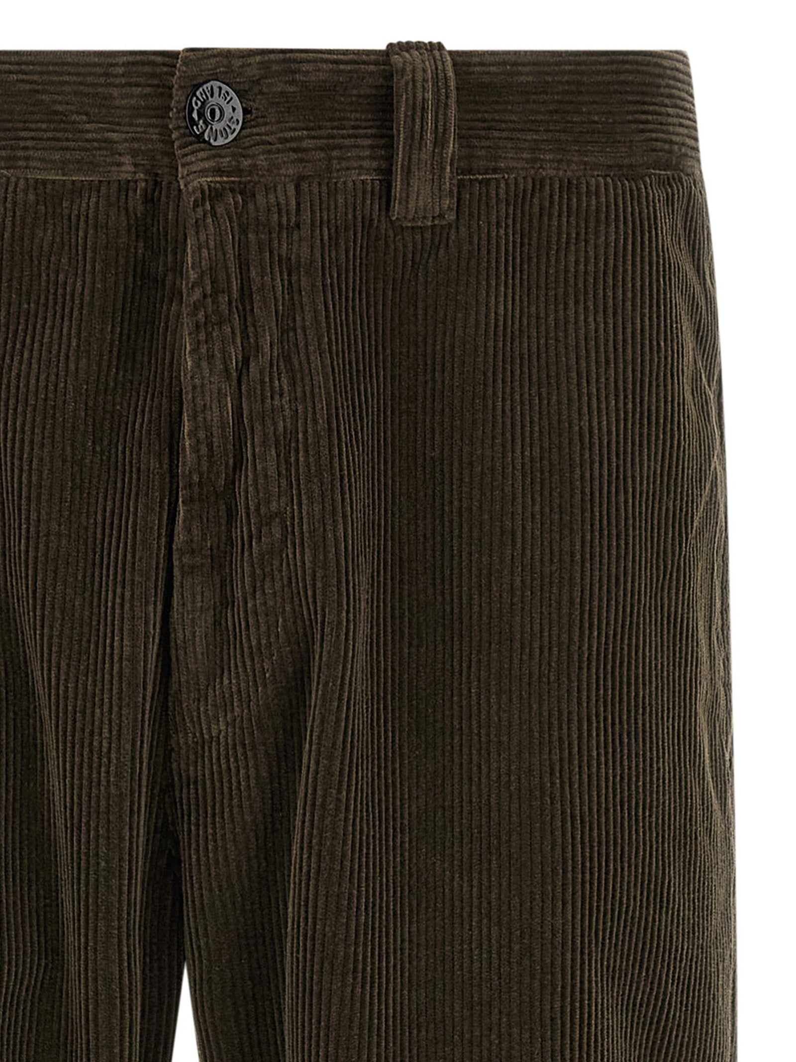 Stone Island Gray Cotton Casual Pants