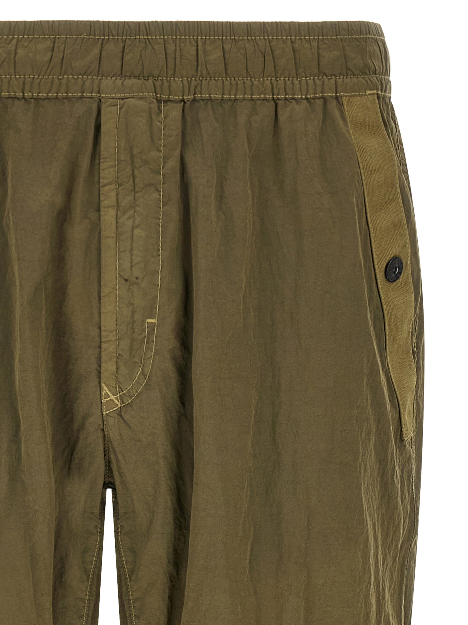 Stone Island Bicolor Polyamide Athletic Pants