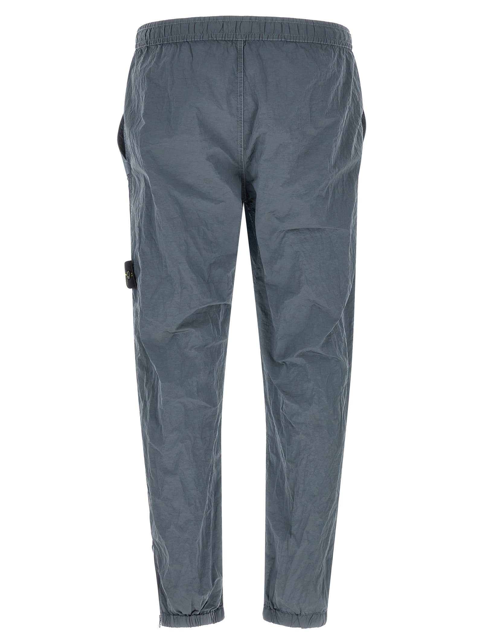 Stone Island Gray Polyamide Joggers (Workout Pants)