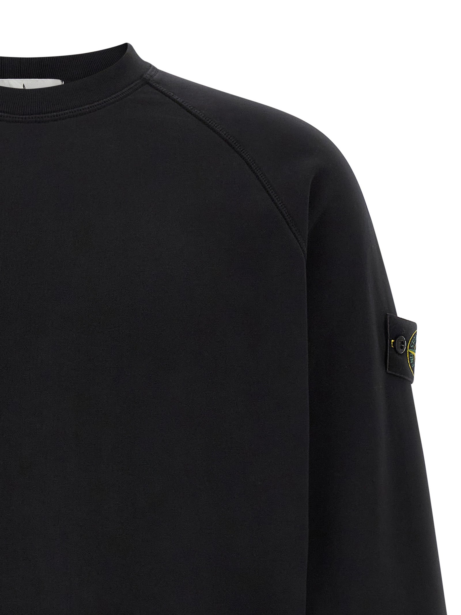 Stone Island Black Cotton Sweatshirt