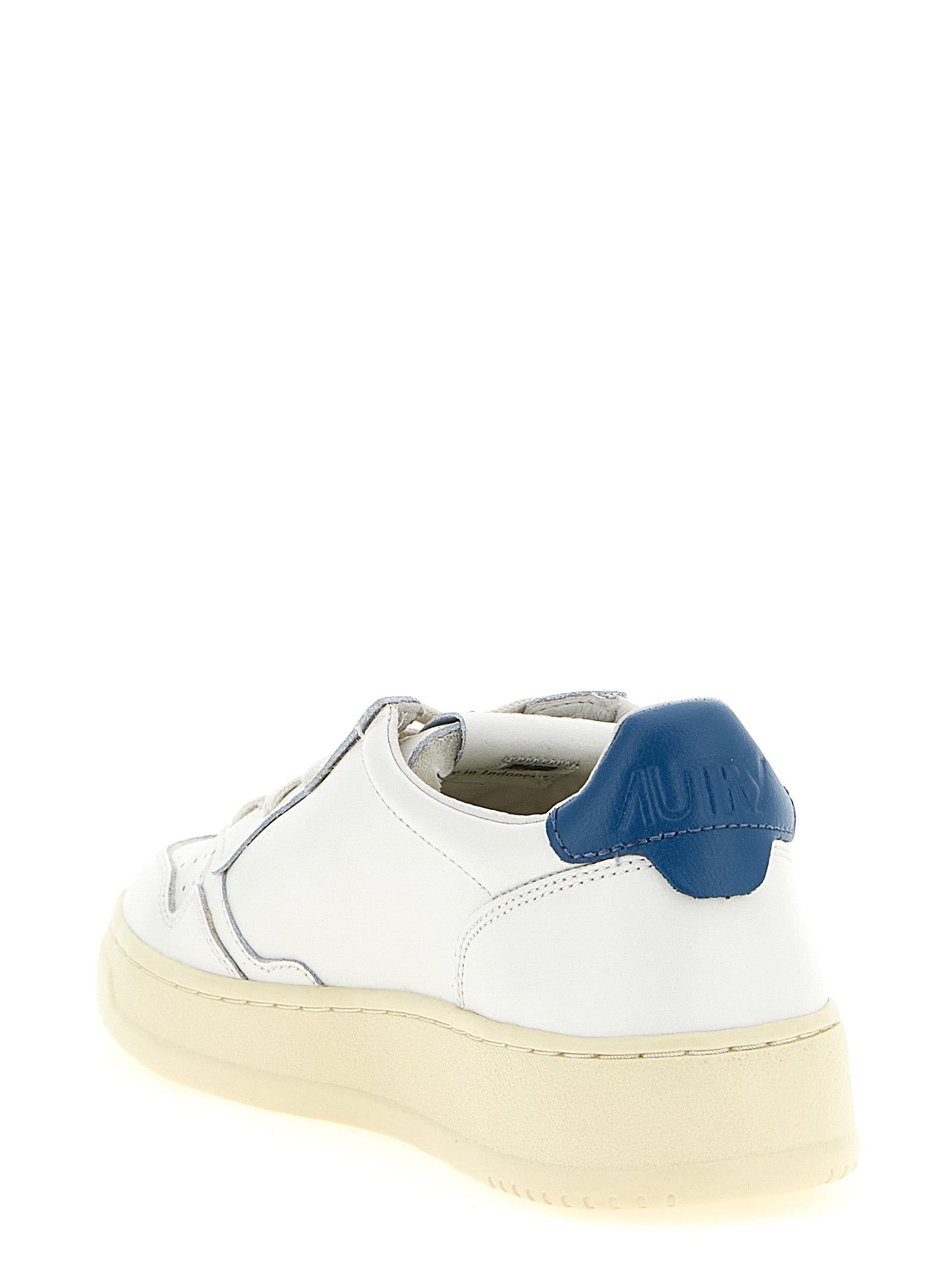 Autry Blue Cowhide Low Top Sneakers