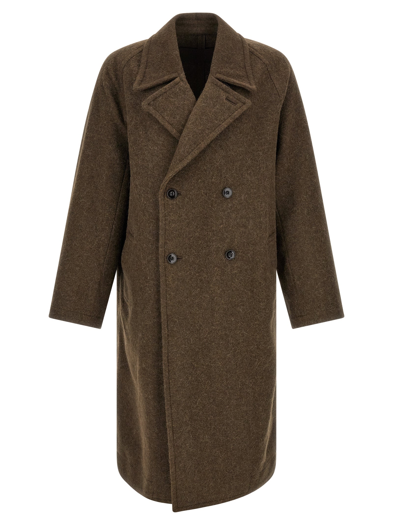 Lemaire Brown Wool Coat