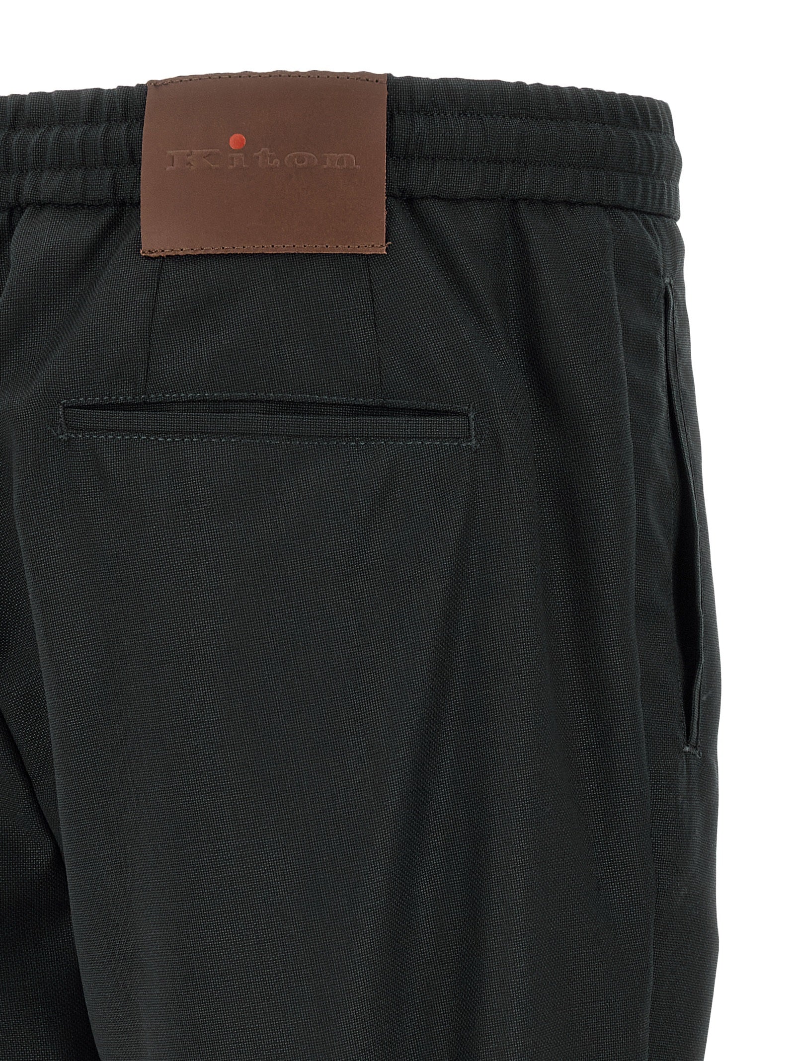 Kiton Gray Wool Casual Pants