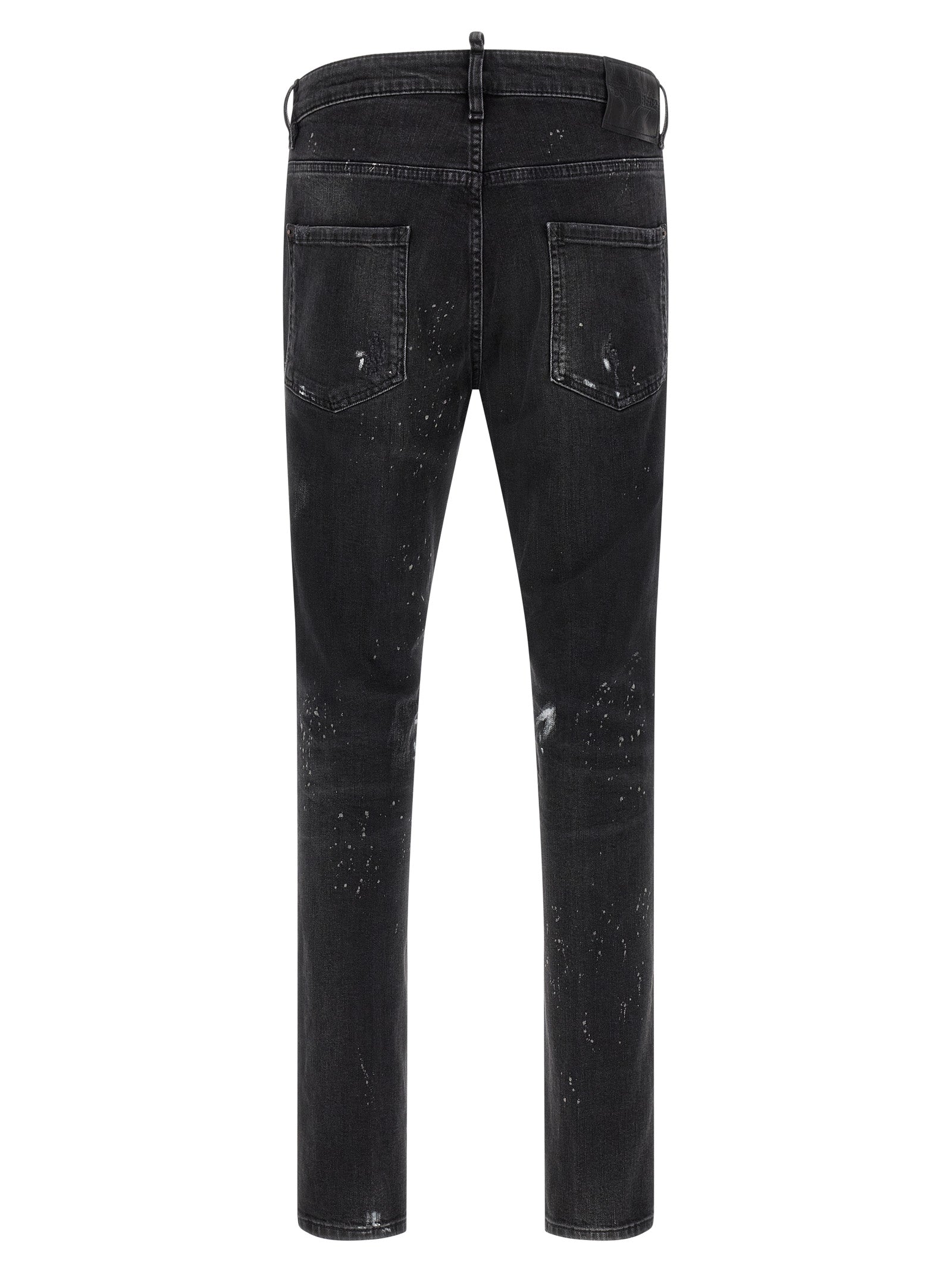 Dsquared² Black Cotton Slim Fit Jeans