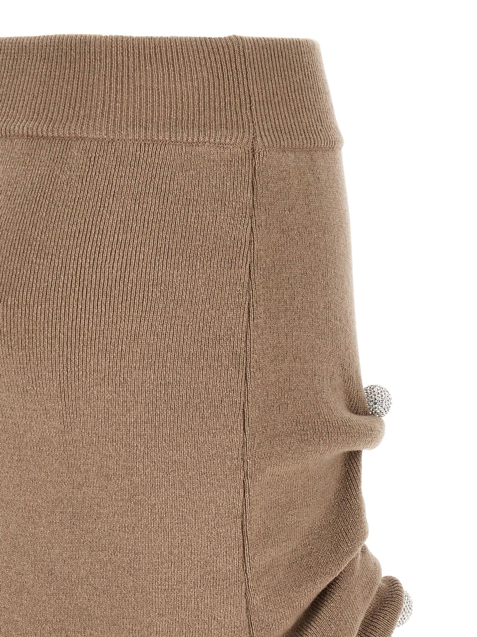 Giuseppe Di Morabito Beige Virgin Wool Long Skirt