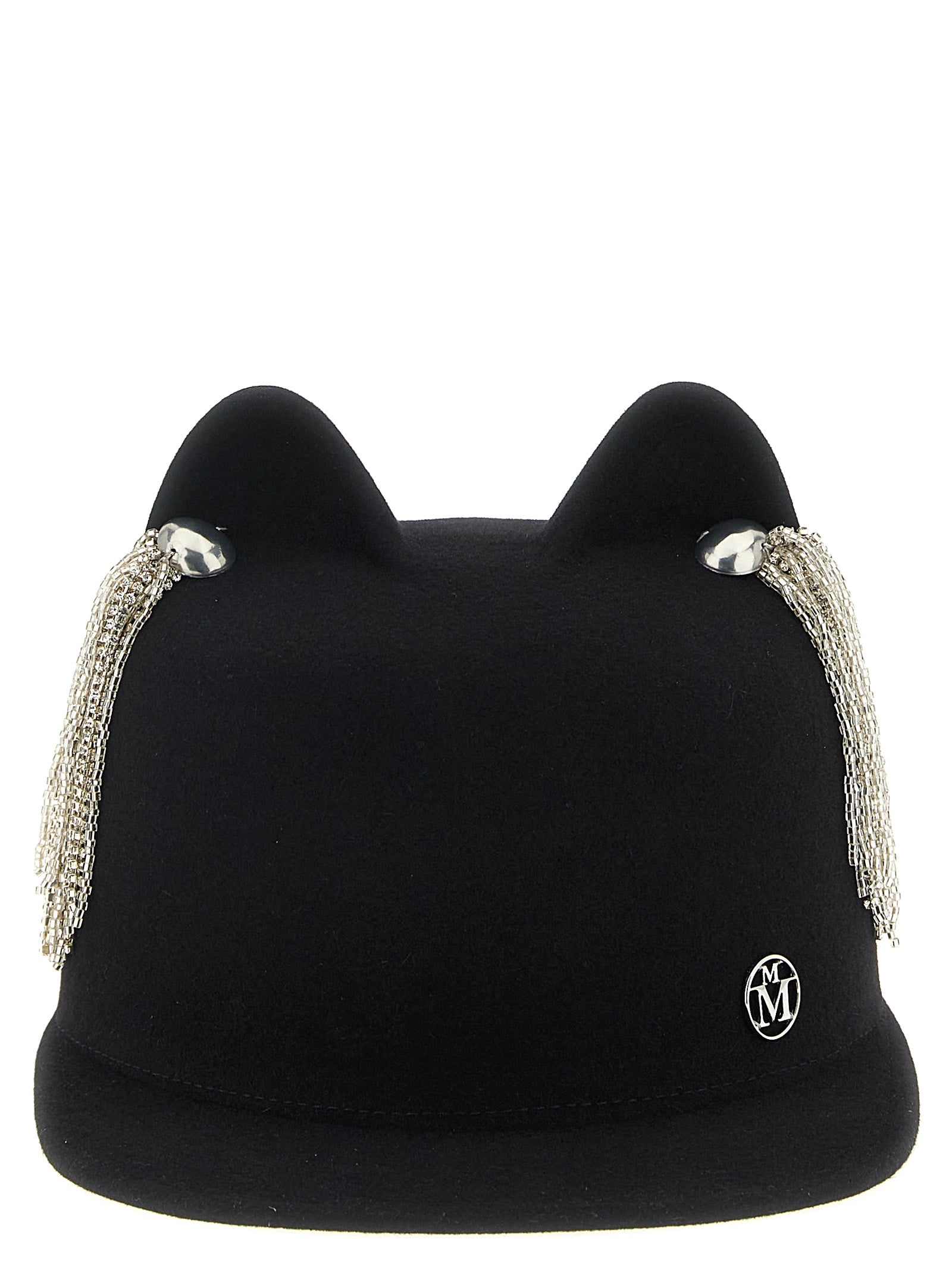 Maison Michel Black Wool Hat