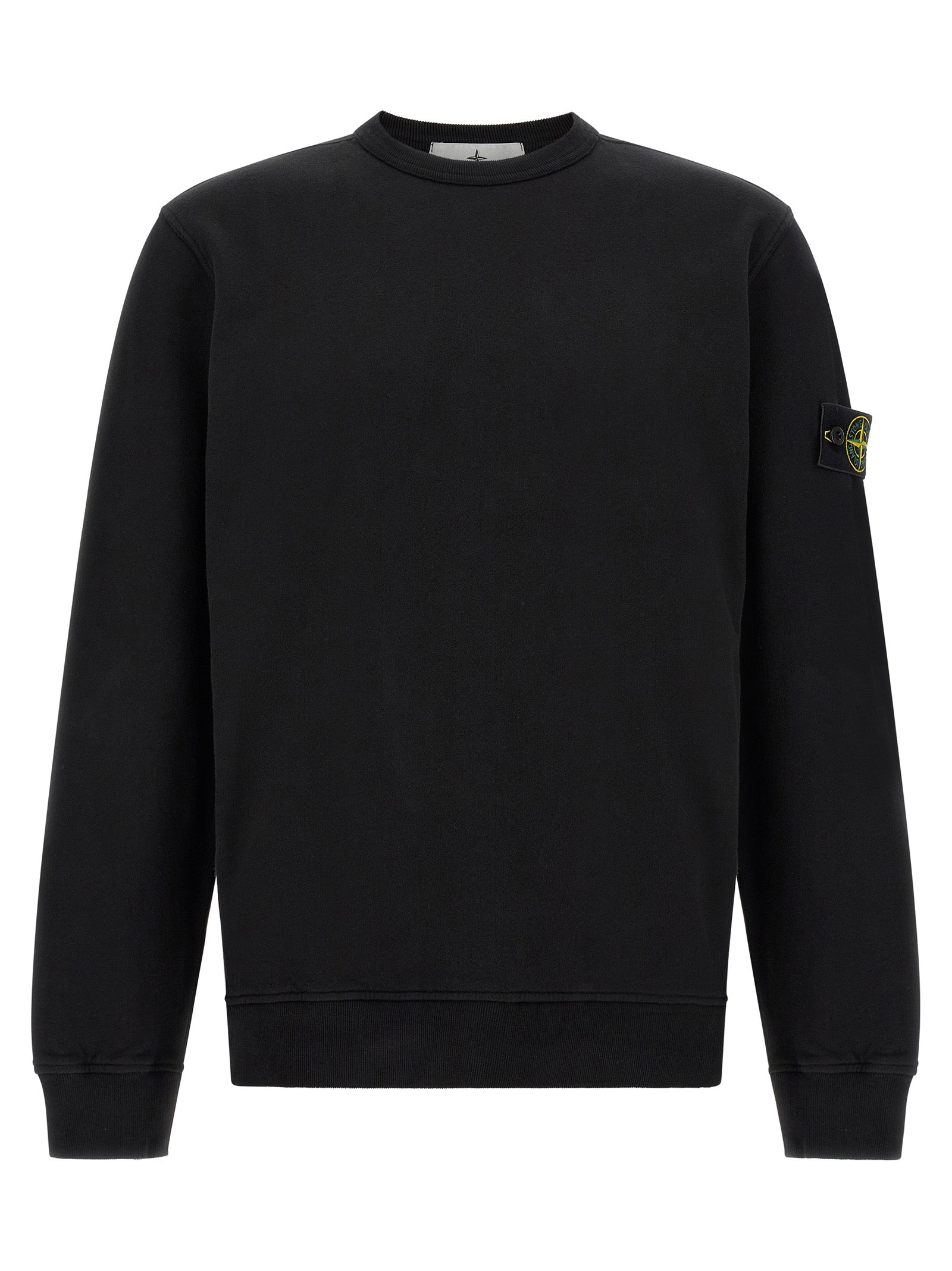 Stone Island Black Cotton Sweatshirt
