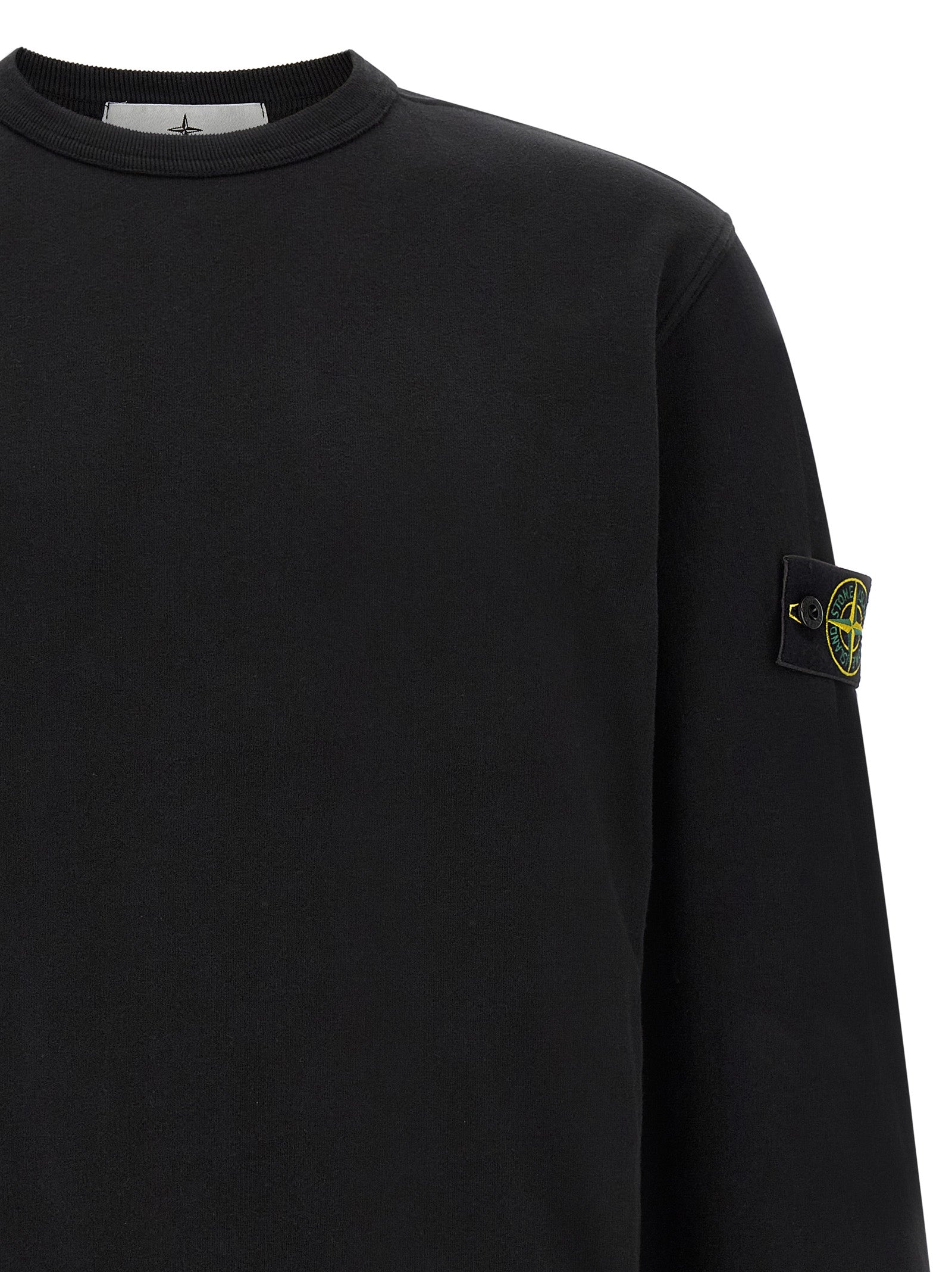 Stone Island Black Cotton Sweatshirt