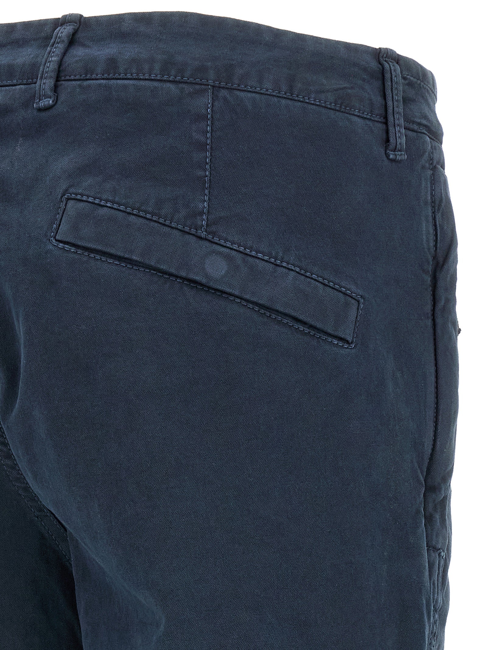 Stone Island Blue Cotton Cargo Pants