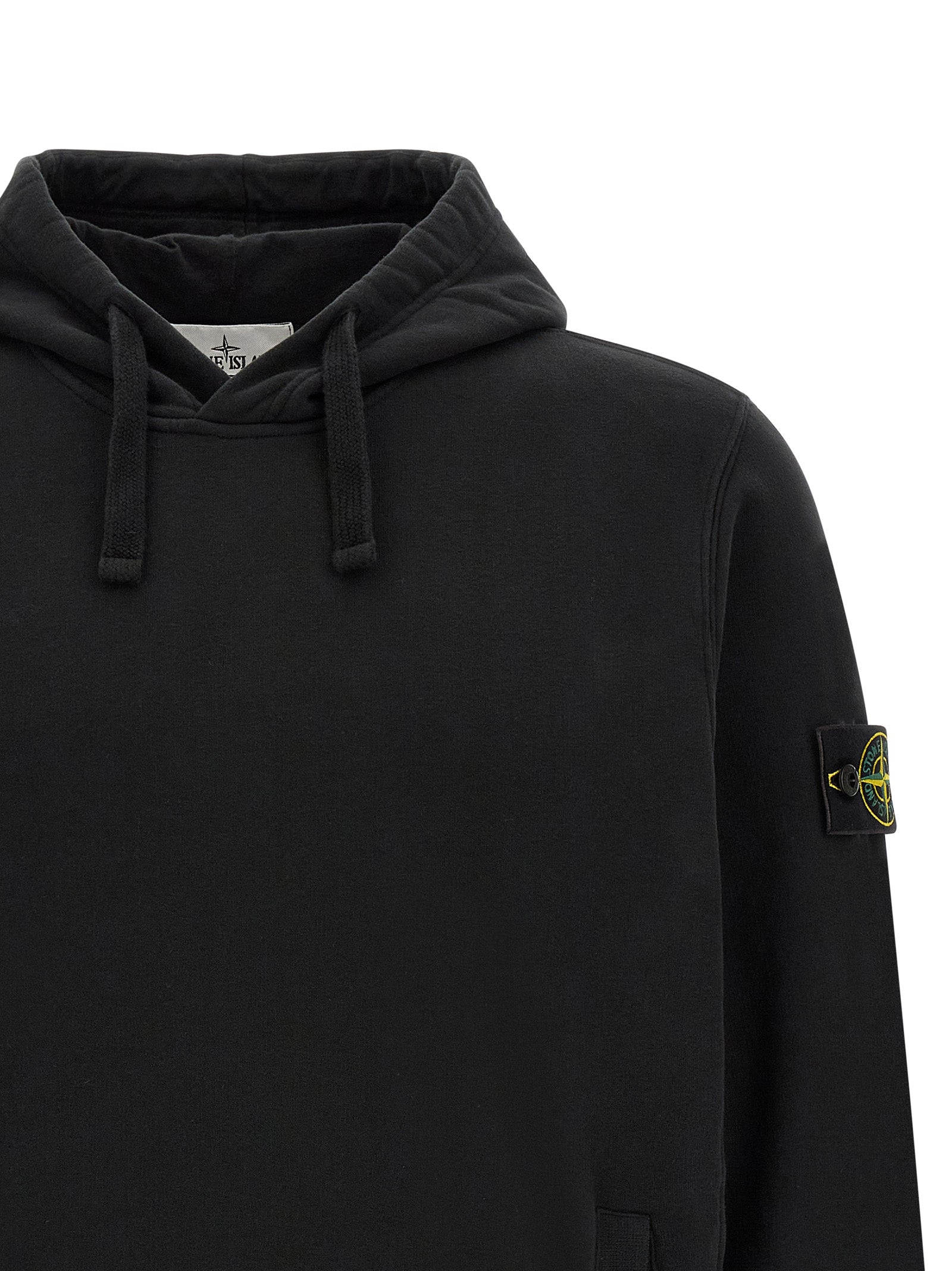 Stone Island Black Cotton Sweatshirt