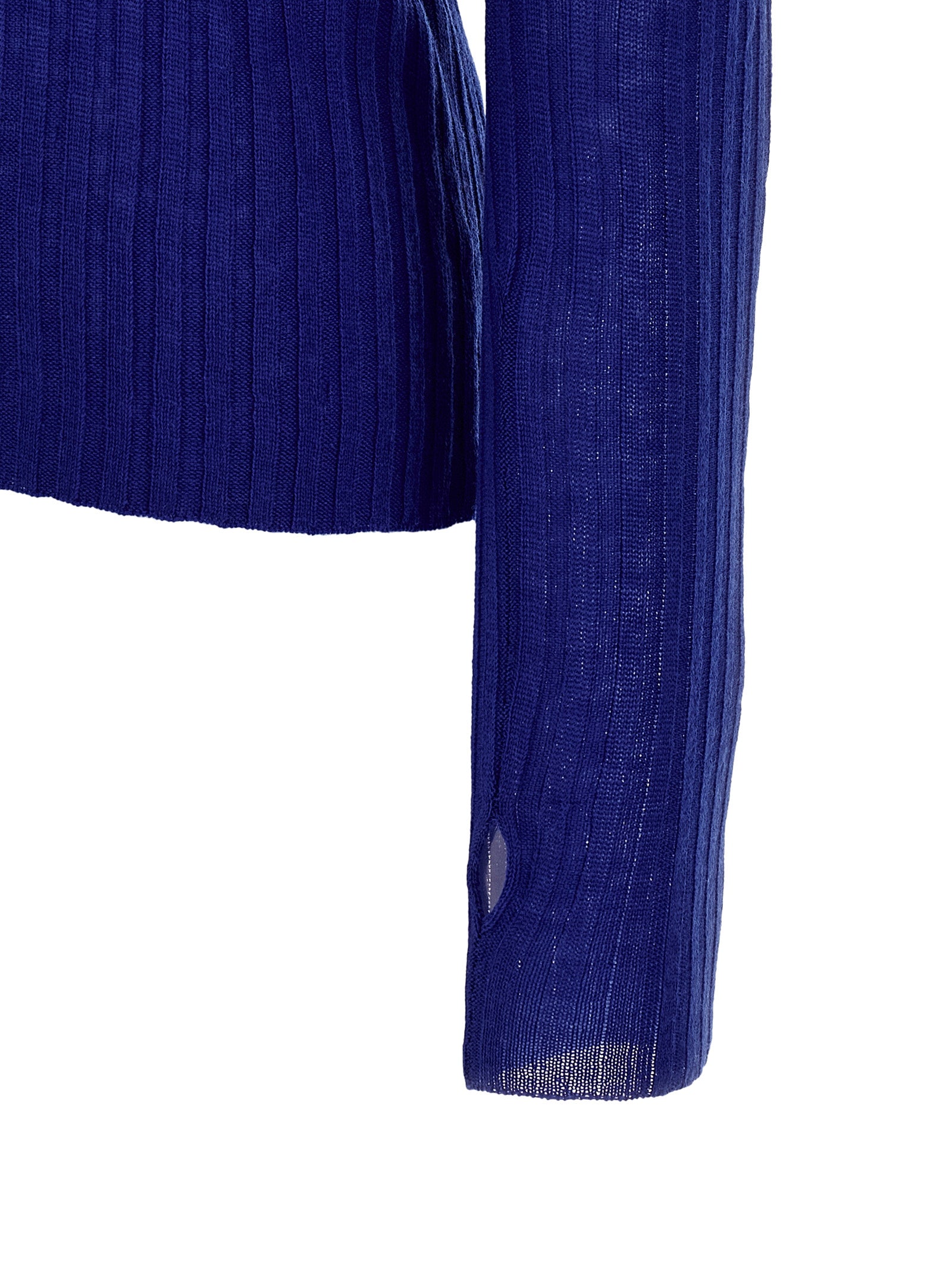 PINKO Blue Wool Cardigan