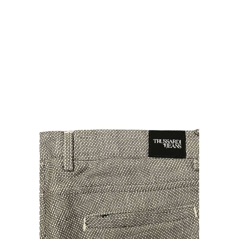 Trussardi Jeans Brown Flax Men Trousers