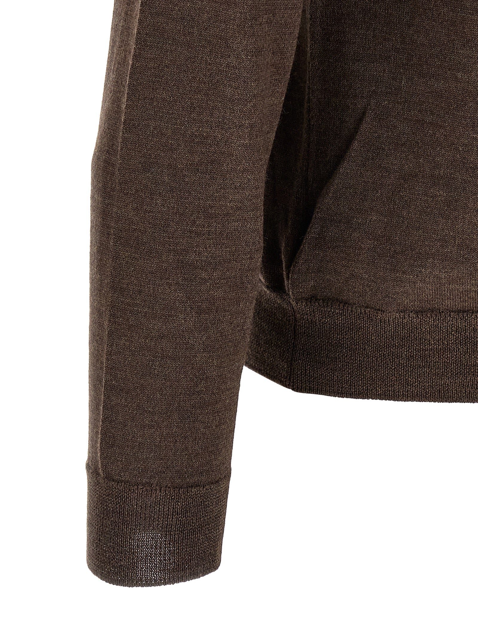 ZANONE Brown Virgin Wool Cardigan
