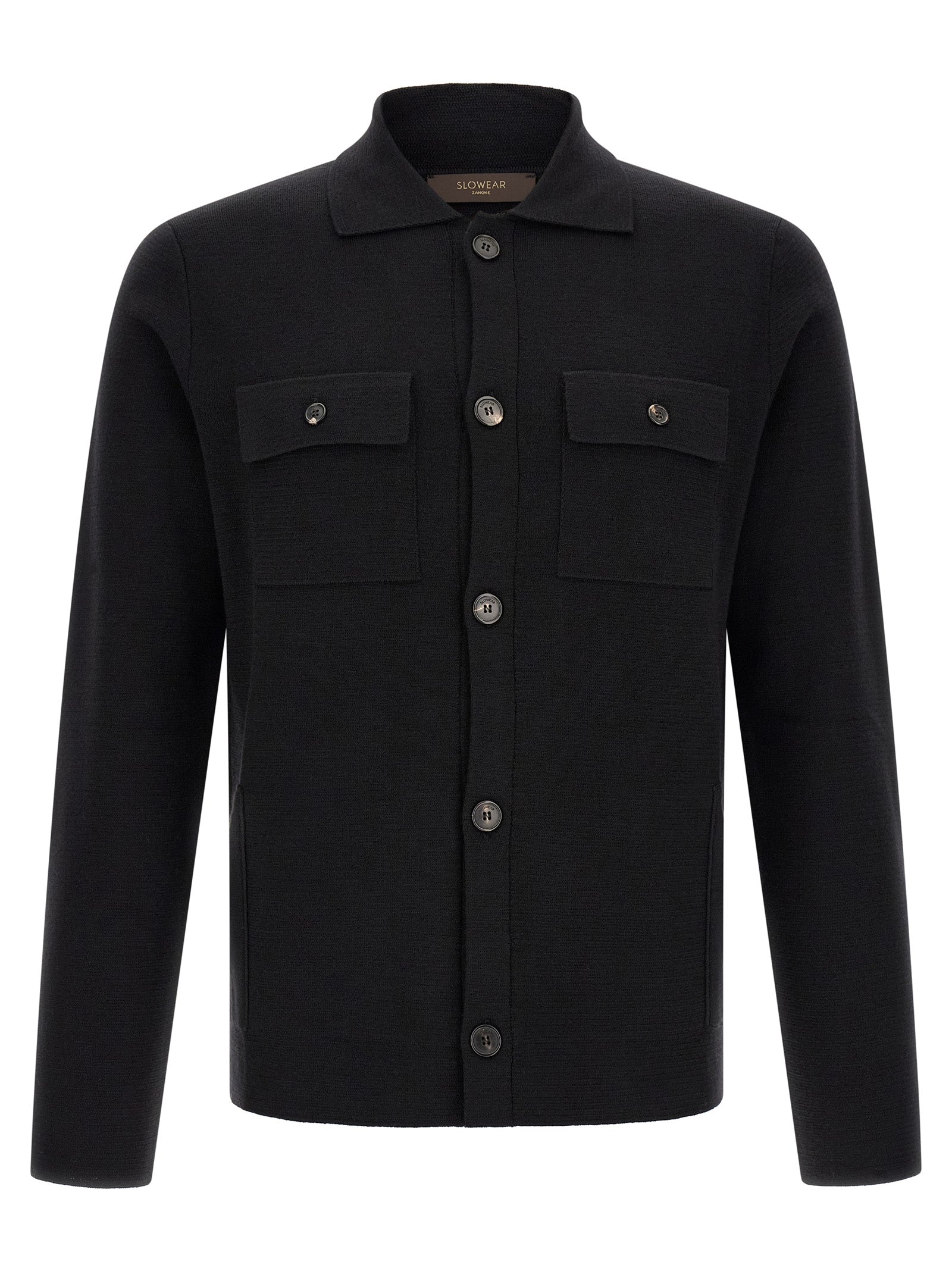 ZANONE Black Virgin Wool Cardigan