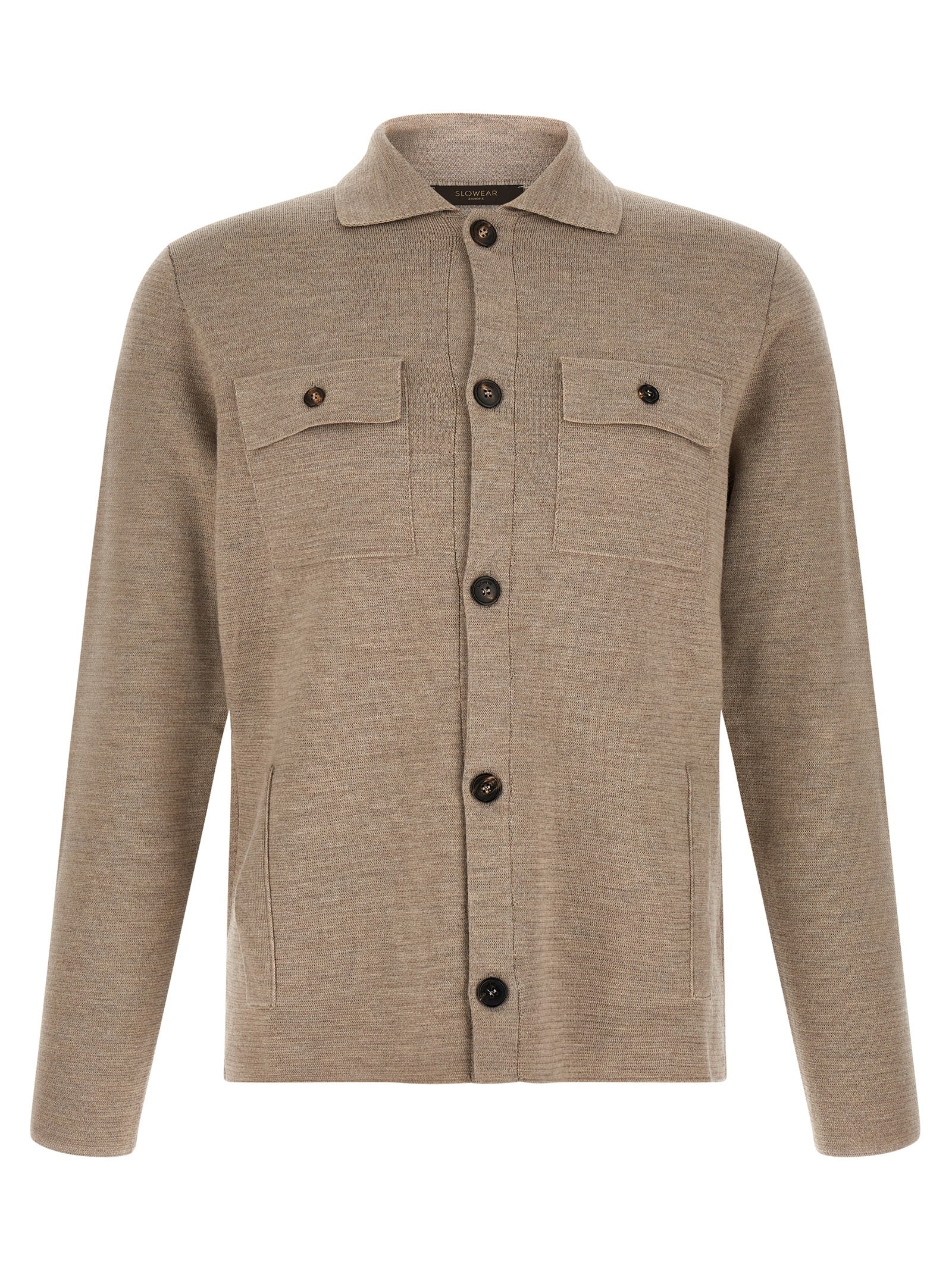ZANONE Beige Virgin Wool Cardigan