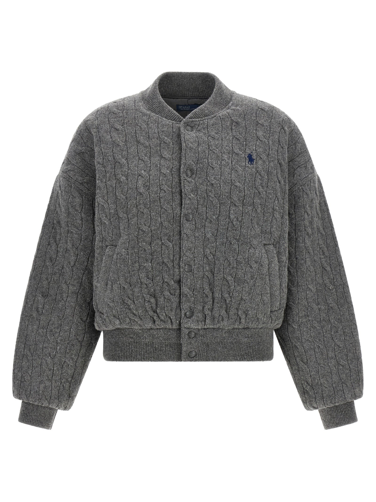 Polo Ralph Lauren Gray Wool Bomber