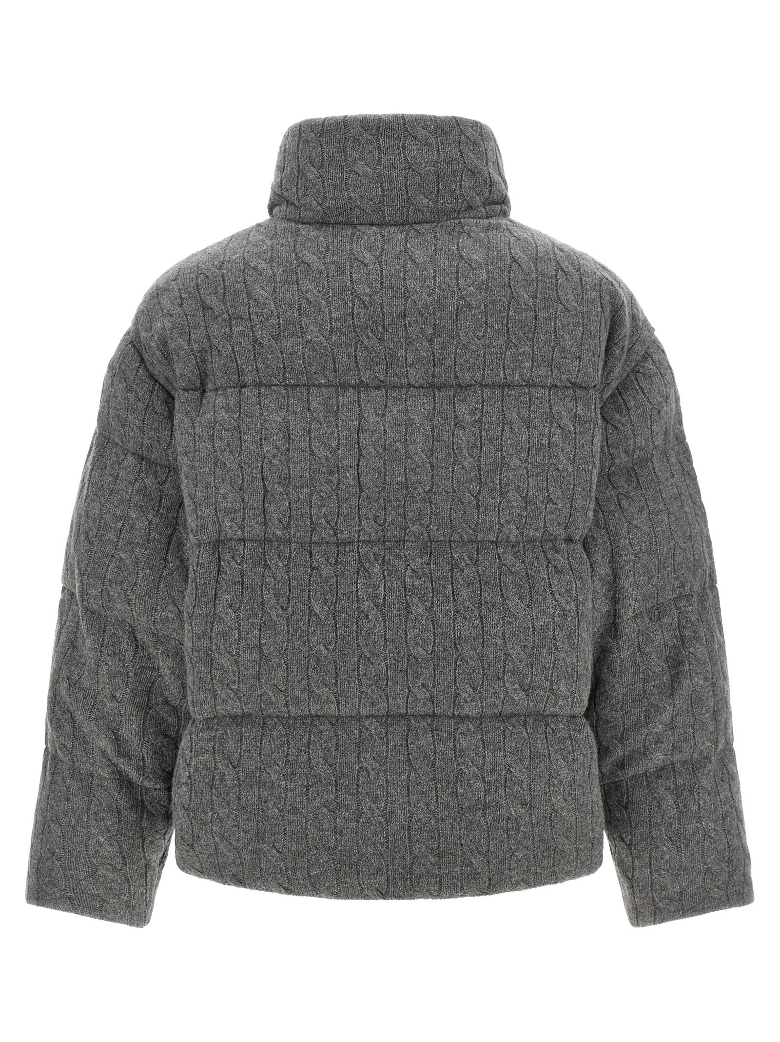 Polo Ralph Lauren Gray Wool Full-Length Jacket