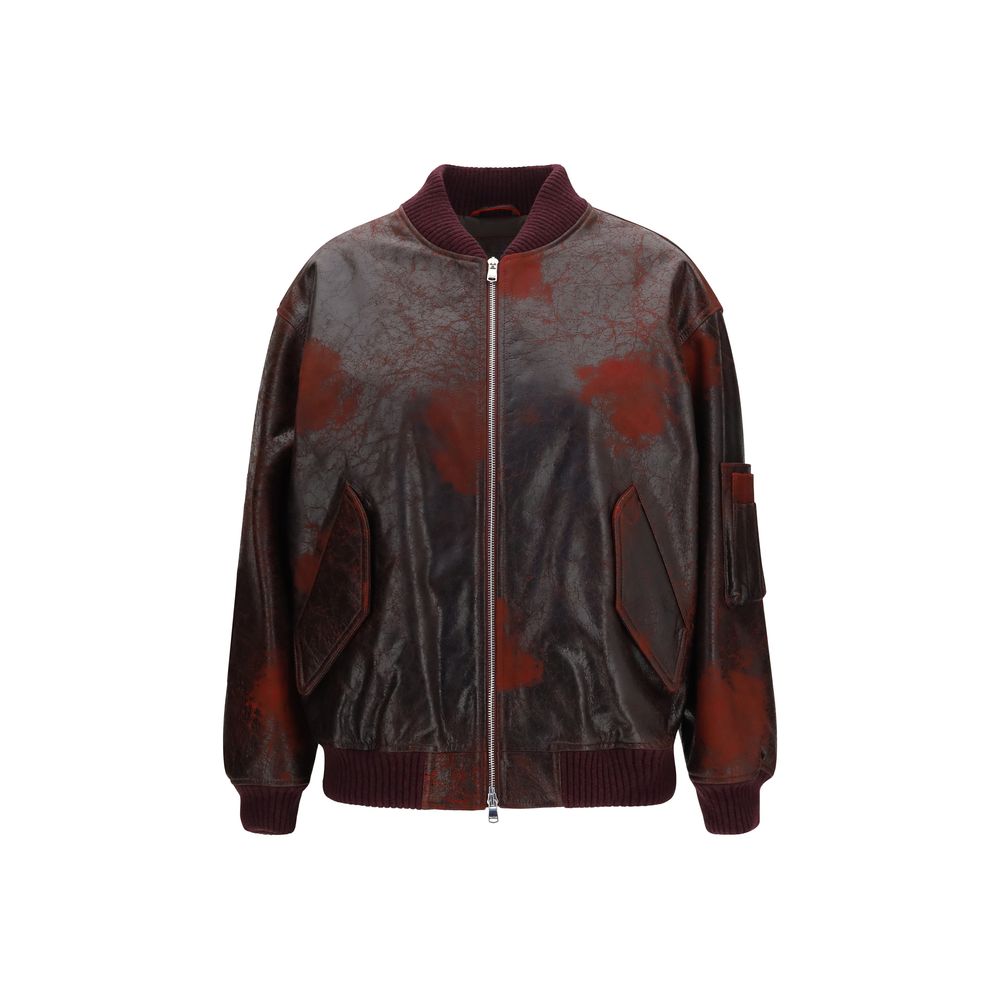 Valstar Bordeaux Leather Bomber