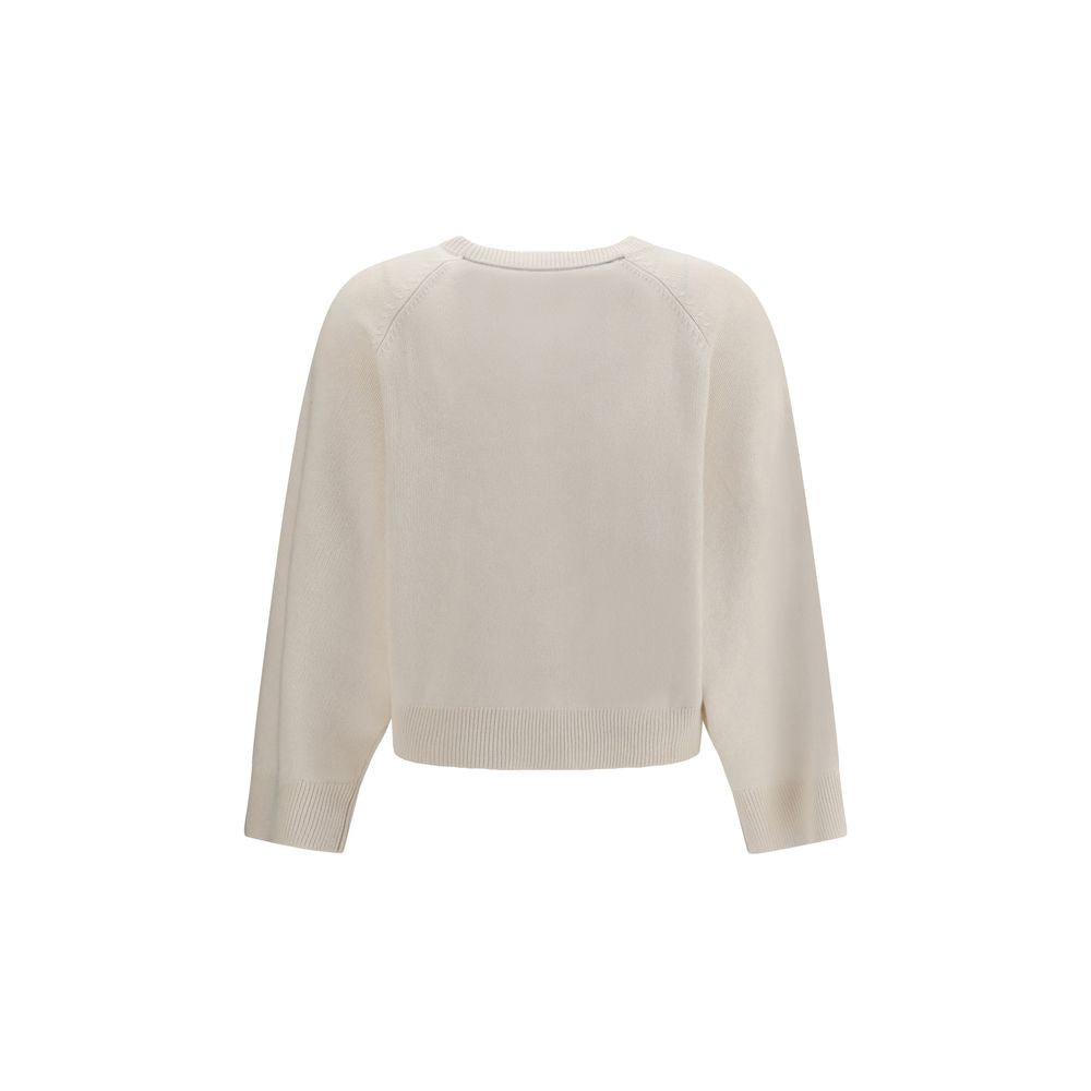 Brunello Cucinelli White Cashmere Sweater