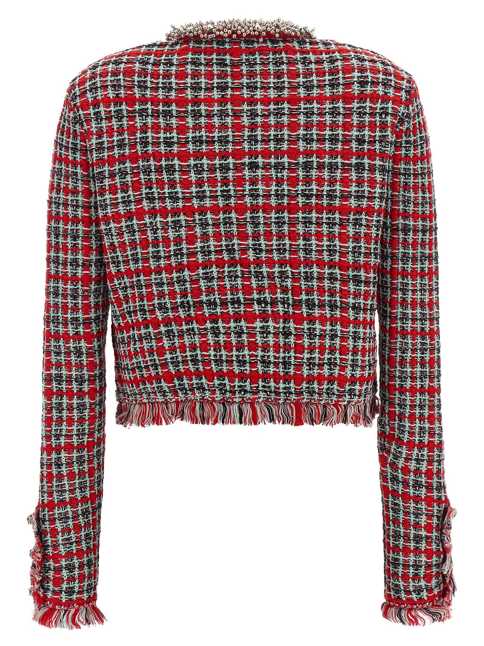 Self-Portrait Multicolor Cotton Full-Length Jacket