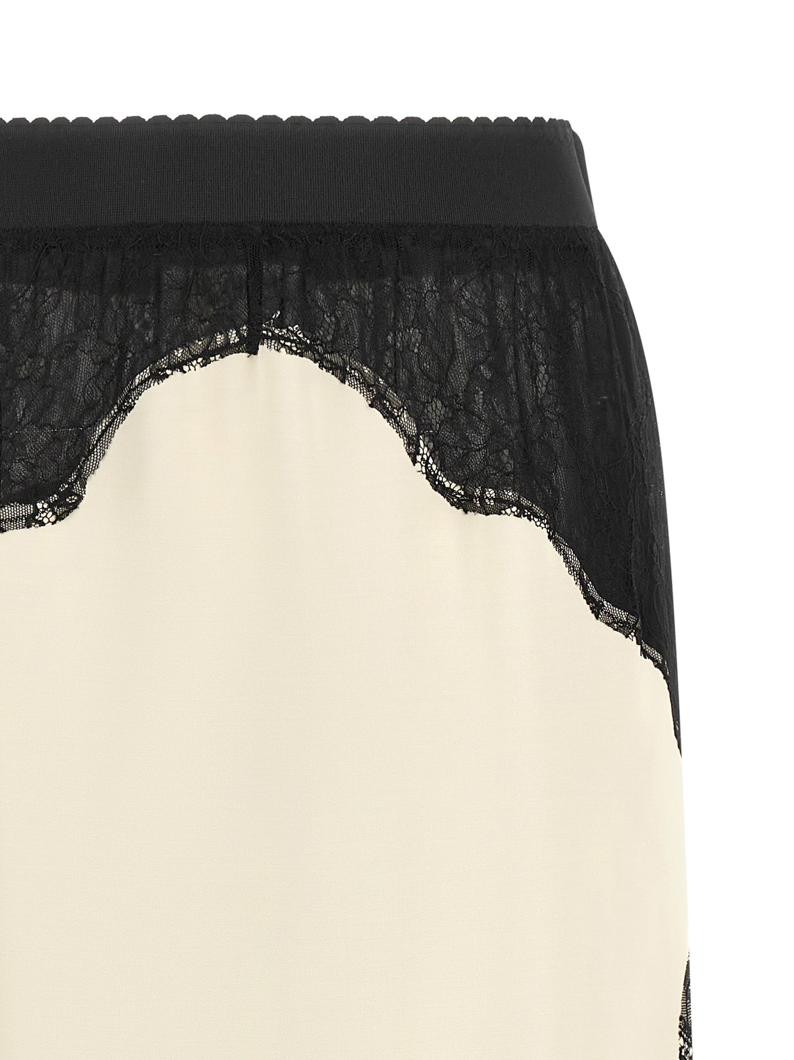 The Attico Bicolor Viscose Midi Skirt