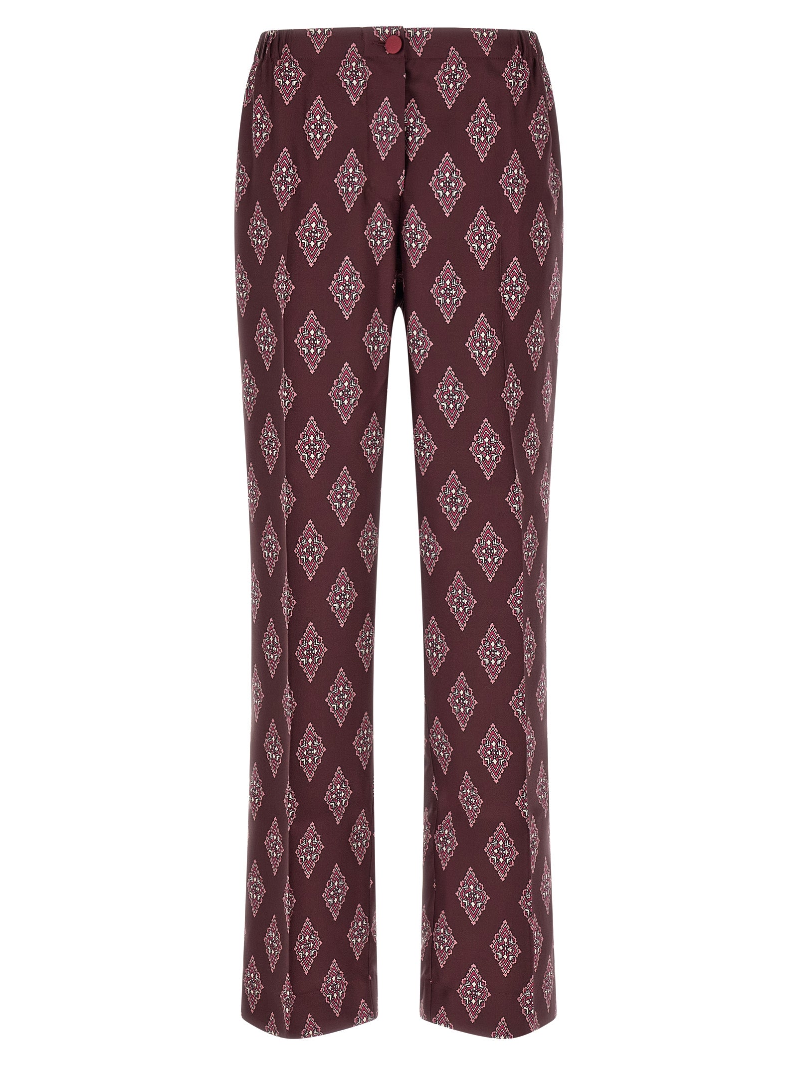 F.R.S. - FOR RESTLESS SLEEPERS Multicolor Silk Casual Pants