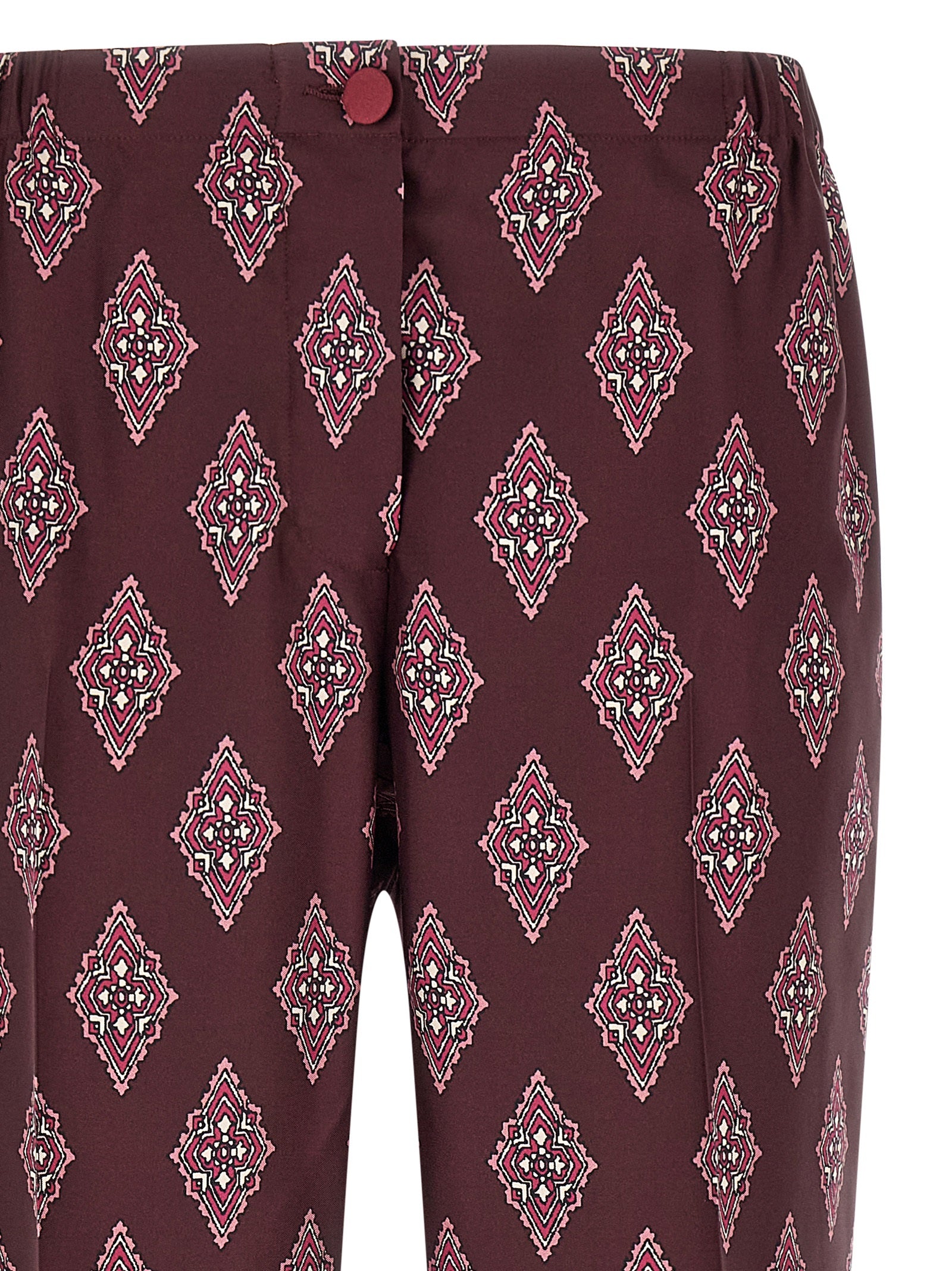 F.R.S. - FOR RESTLESS SLEEPERS Multicolor Silk Casual Pants