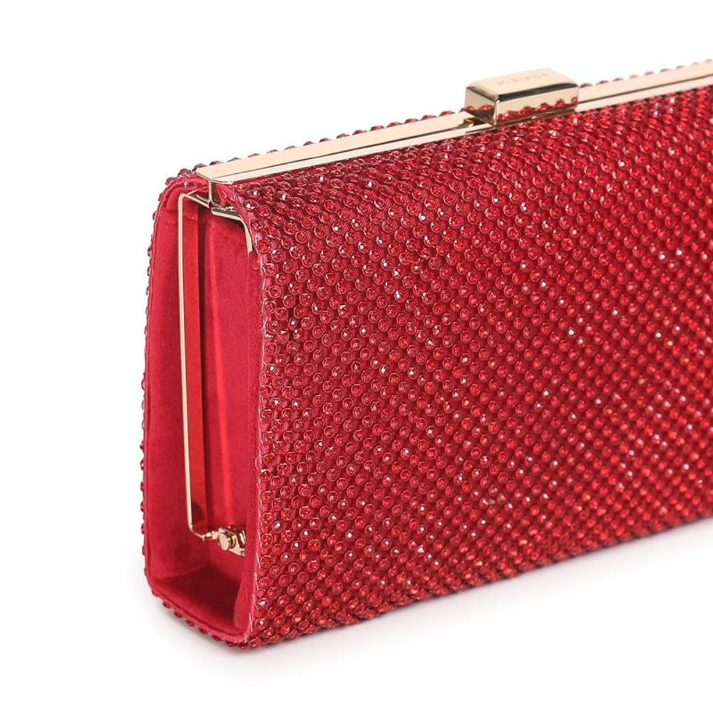 MIRIADE Red Polyester Crossbody Bag