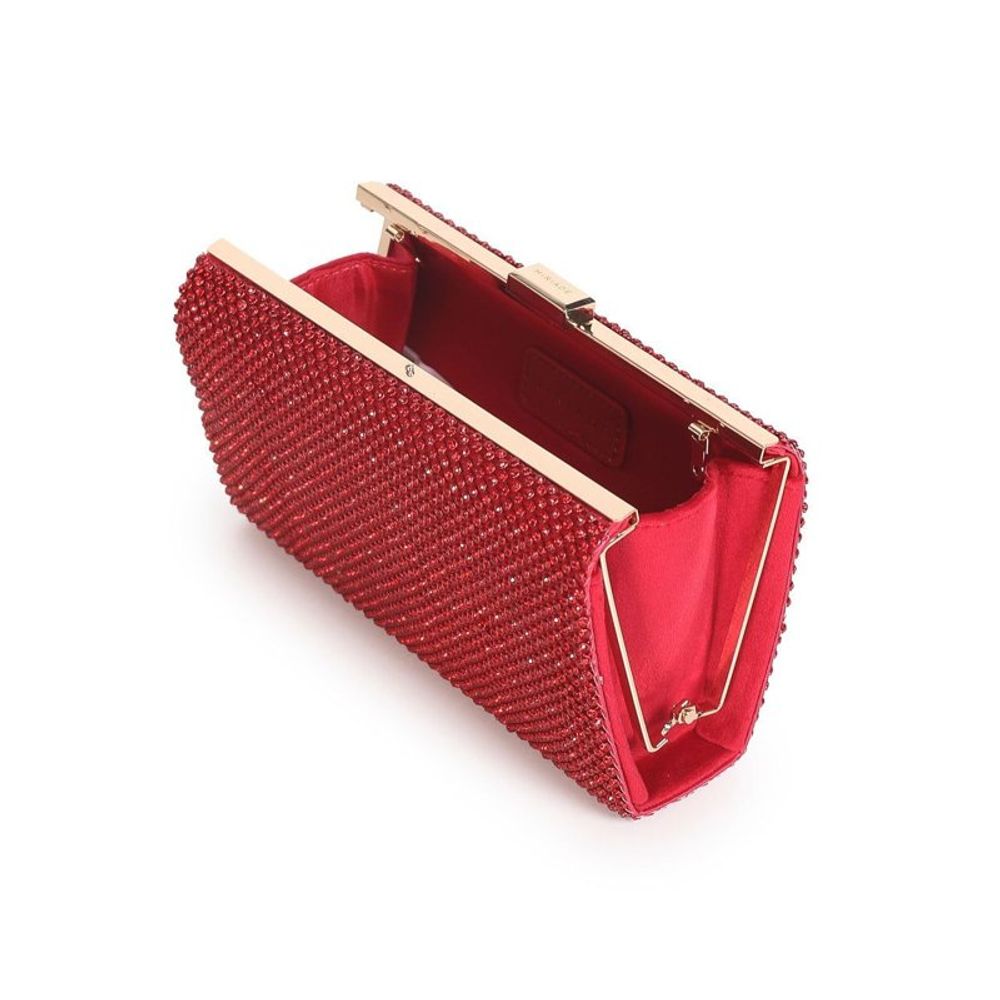MIRIADE Red Polyester Crossbody Bag