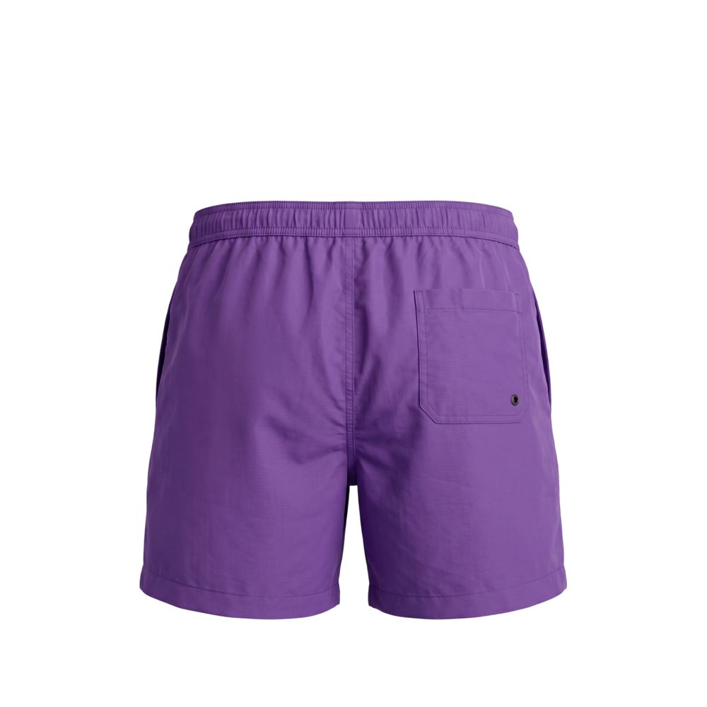 Trussardi Beachwear Purple Polyester Men Swim Short