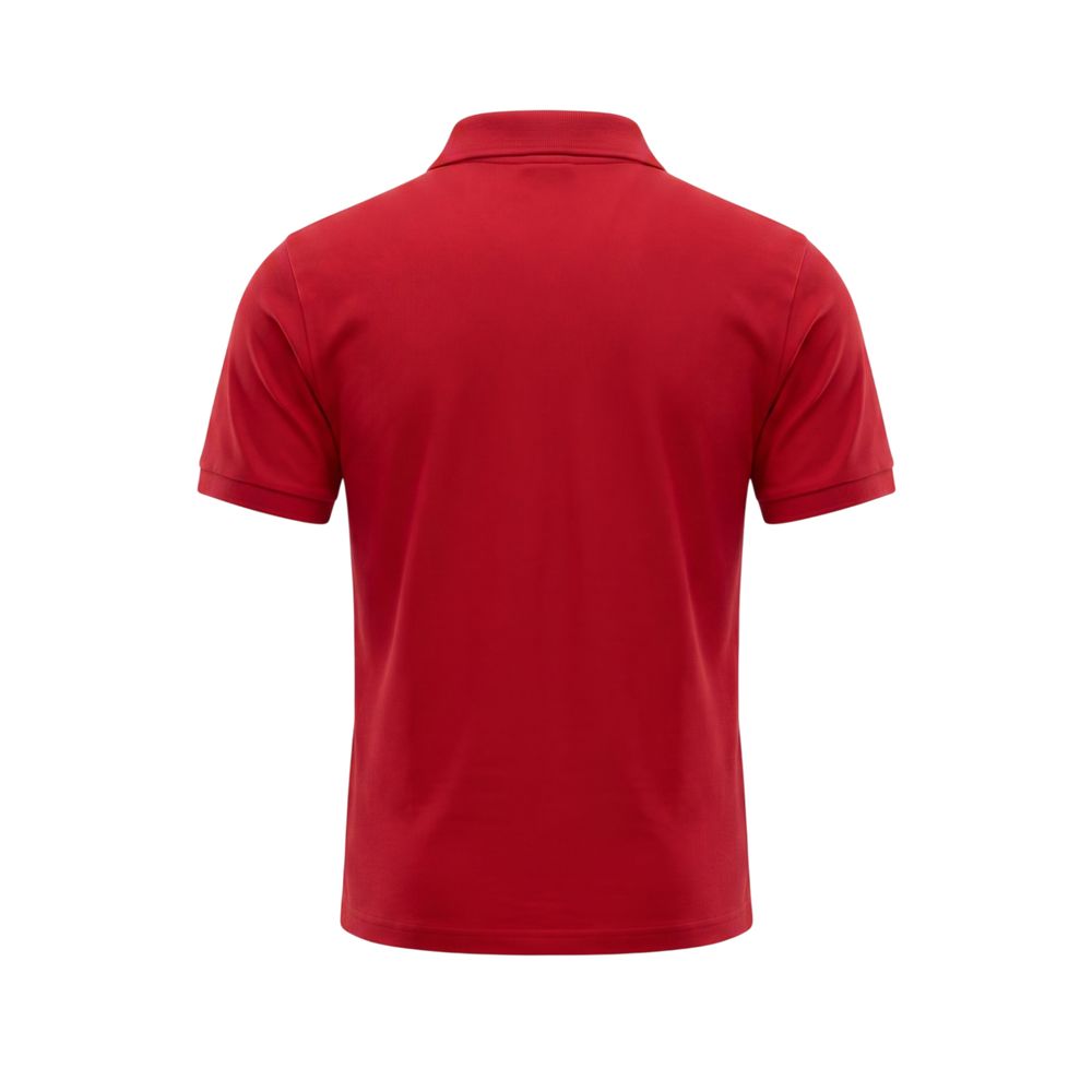 Trussardi Beachwear Red Cotton Men Polo Shirt