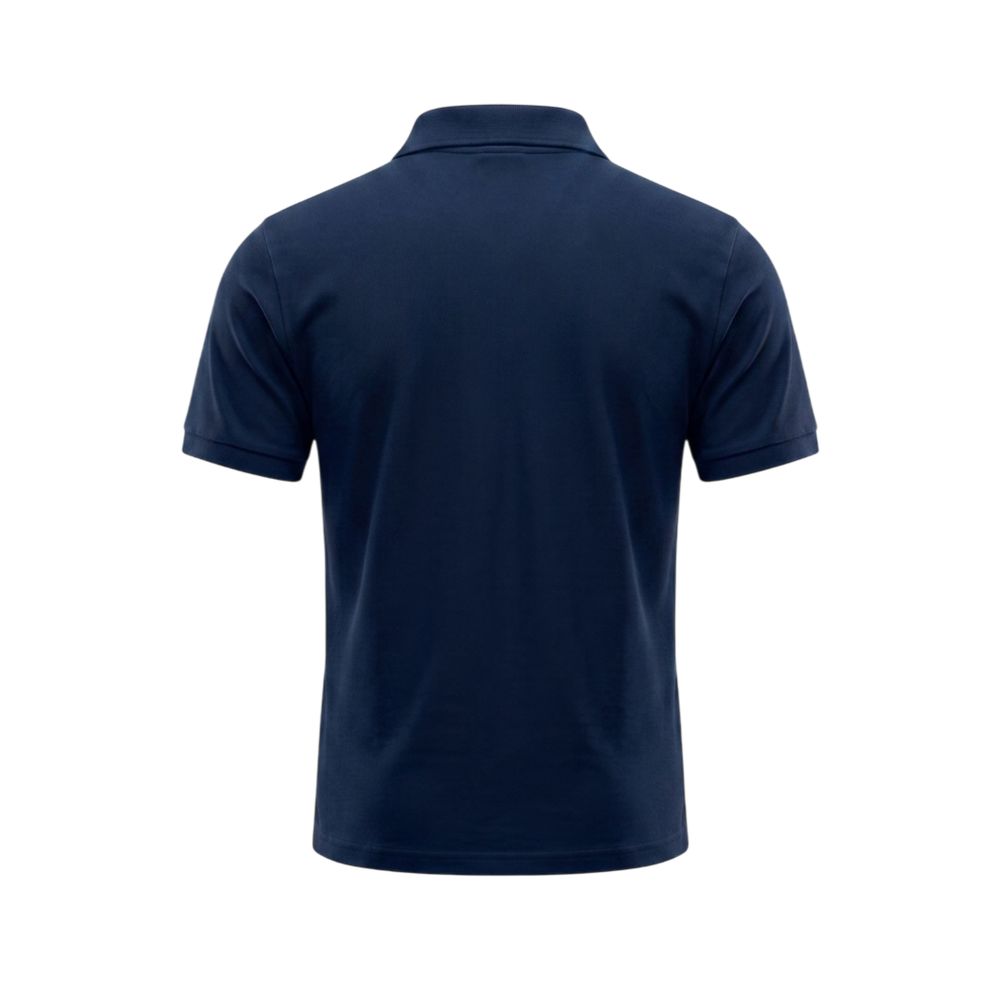 Trussardi Beachwear Blue Cotton Men's Polo Shirt