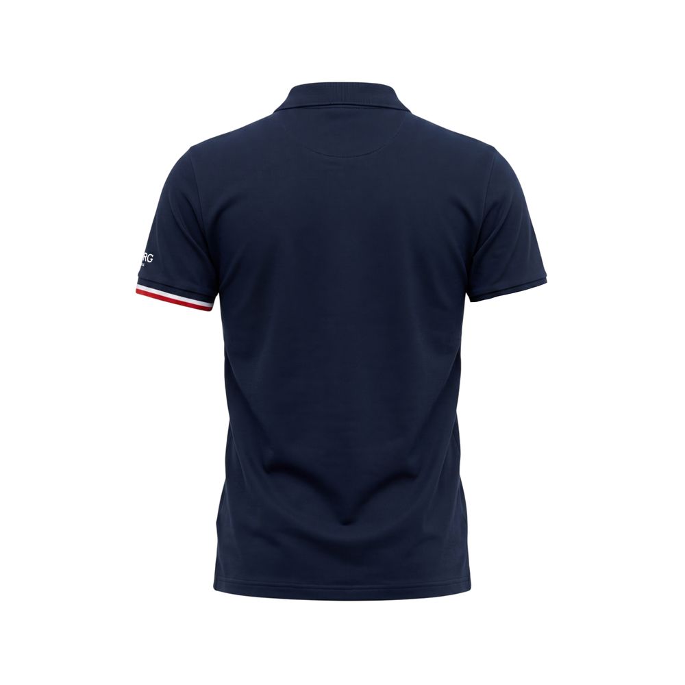 Iceberg Blue Cotton Men Polo Shirt