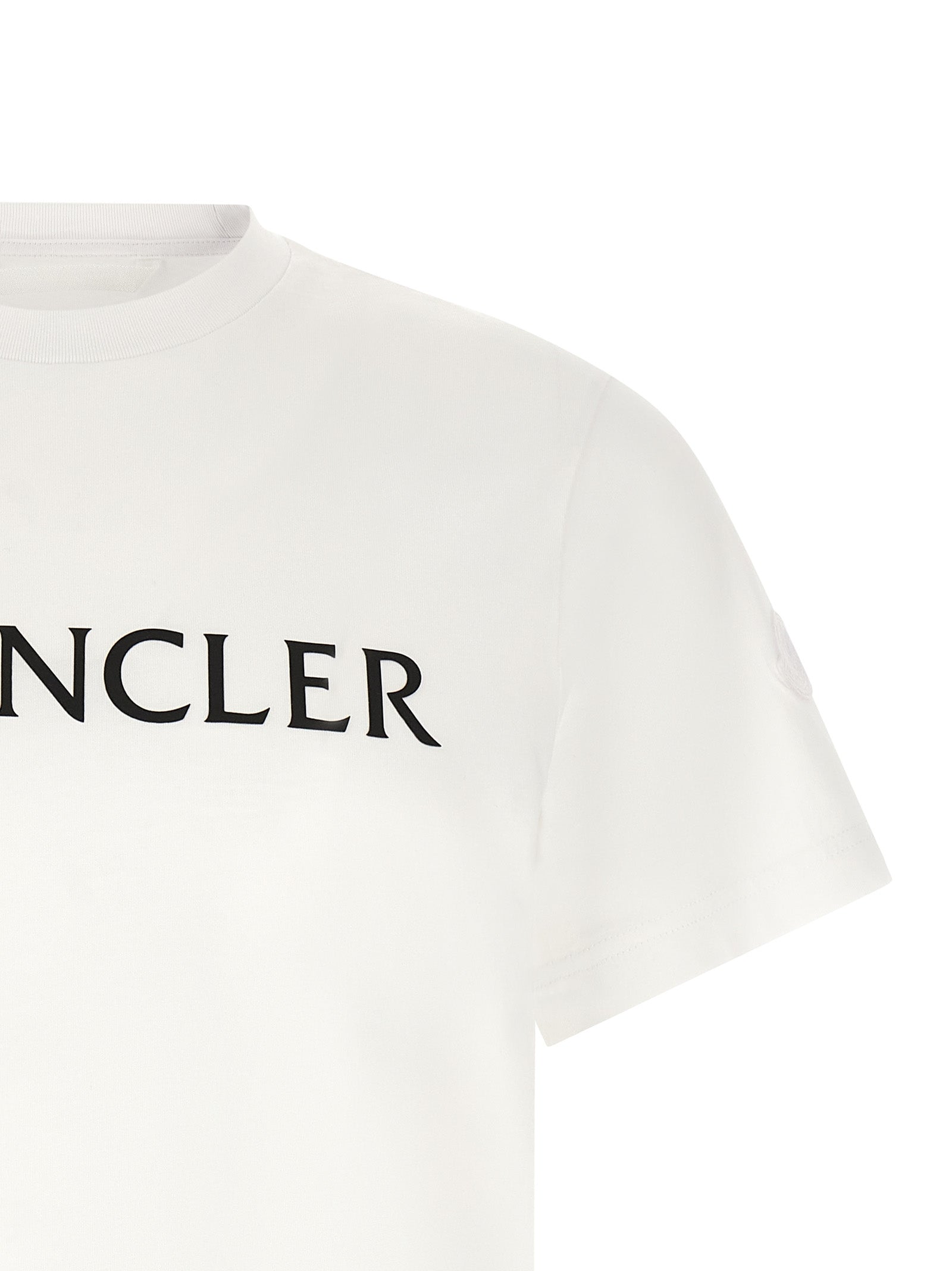 Moncler White Cotton T-Shirt