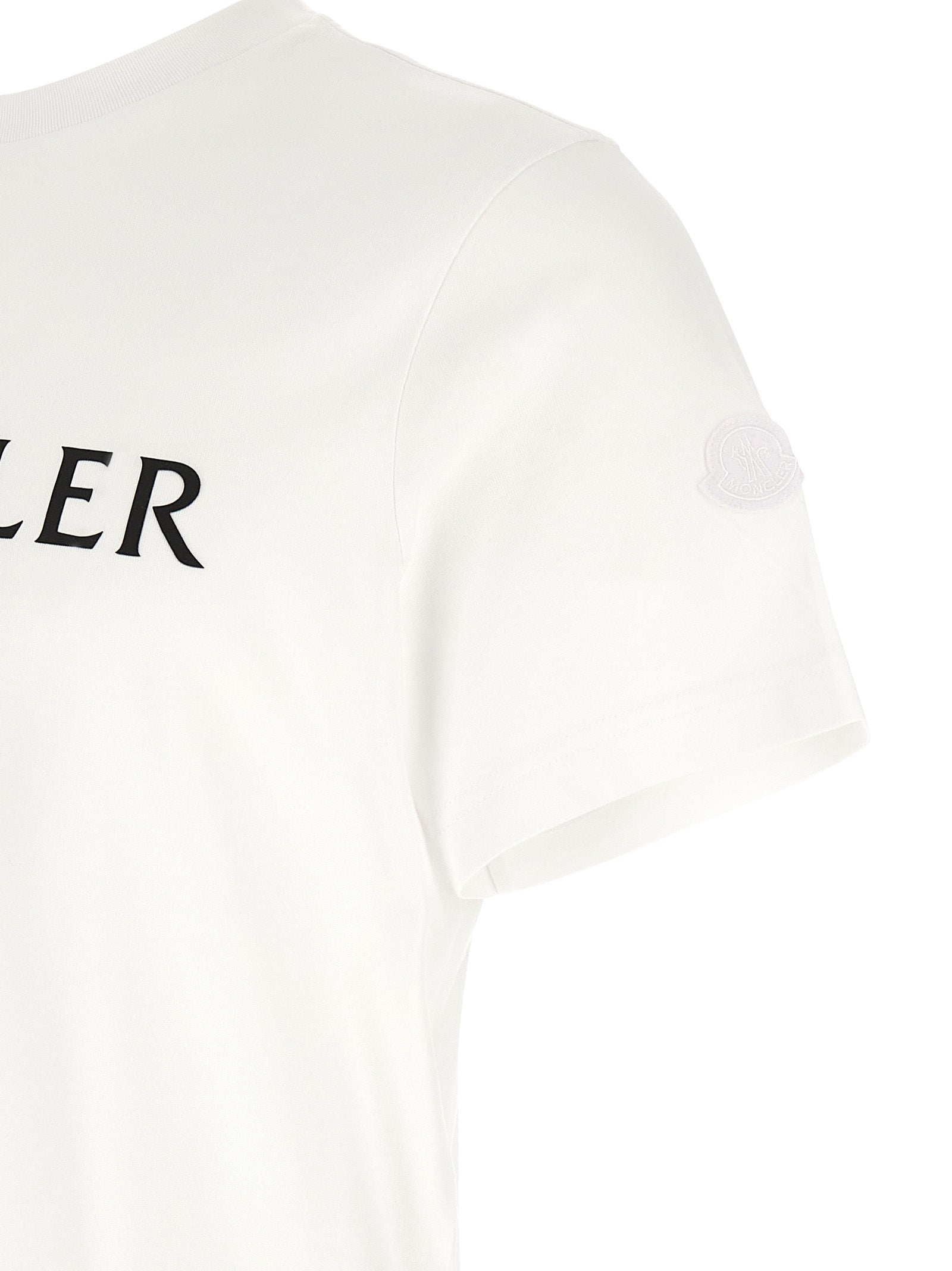 Moncler White Cotton T-Shirt