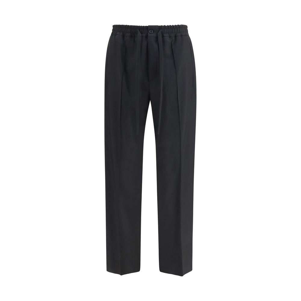 Valentino Garavani Black Wool Oves Aries Chino Pants