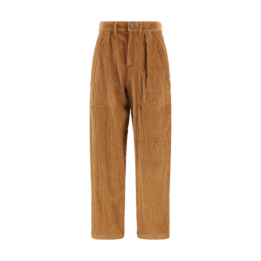 Kristina Ti Brown Cotton Casual Pants