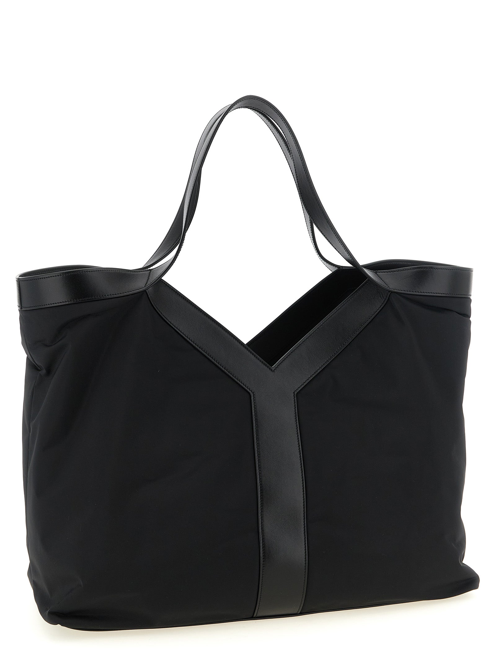 Saint Laurent Black Calfskin Tote Bag