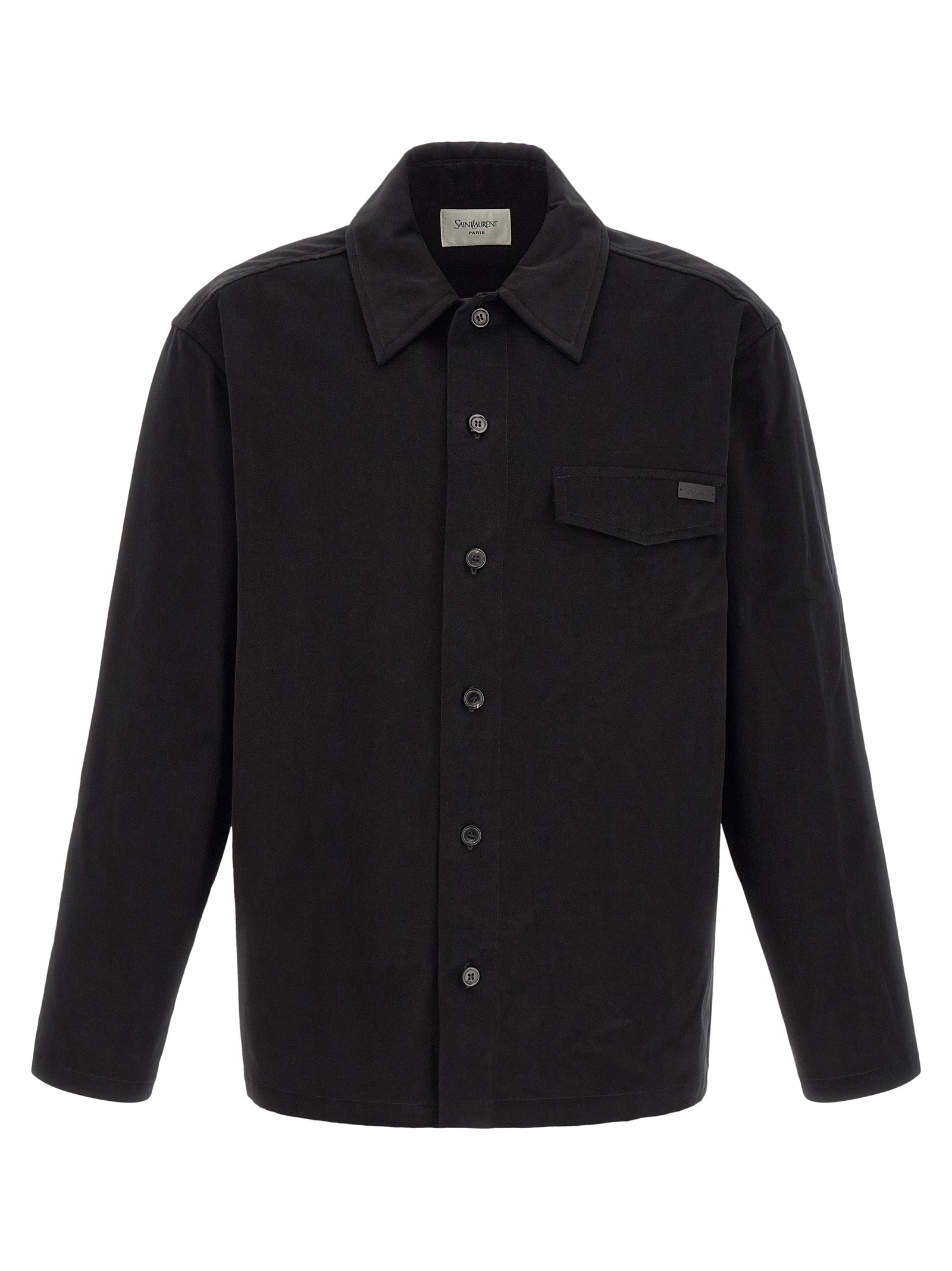 Saint Laurent Black Cotton Blouse