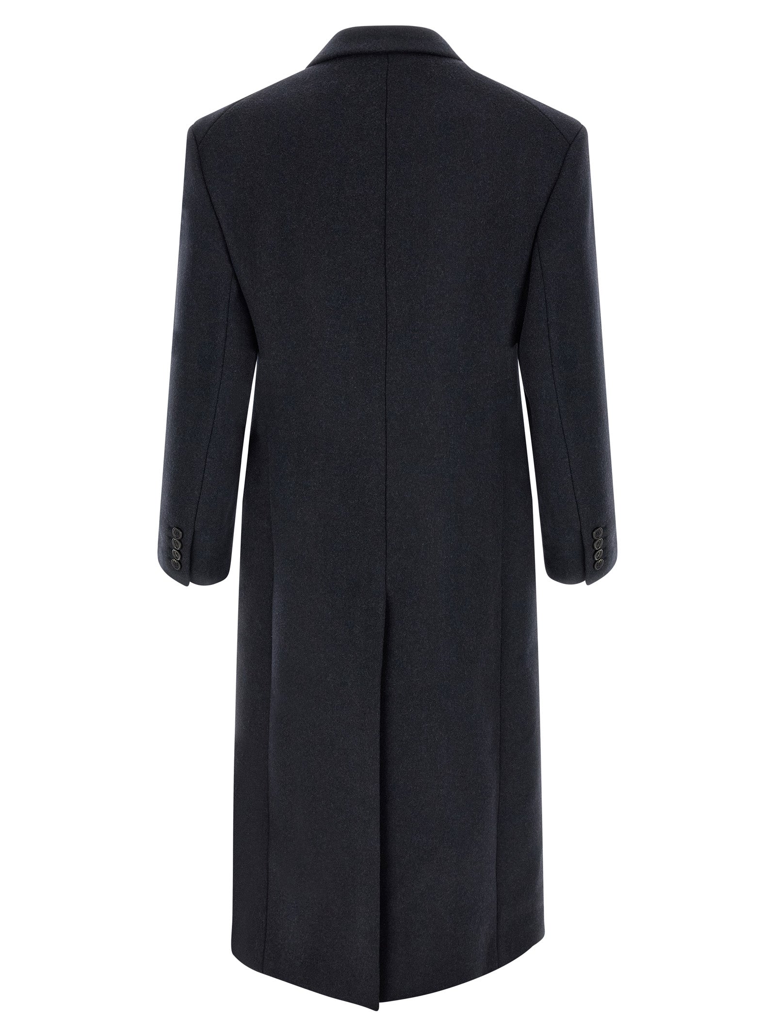 Saint Laurent Blue Wool Coat