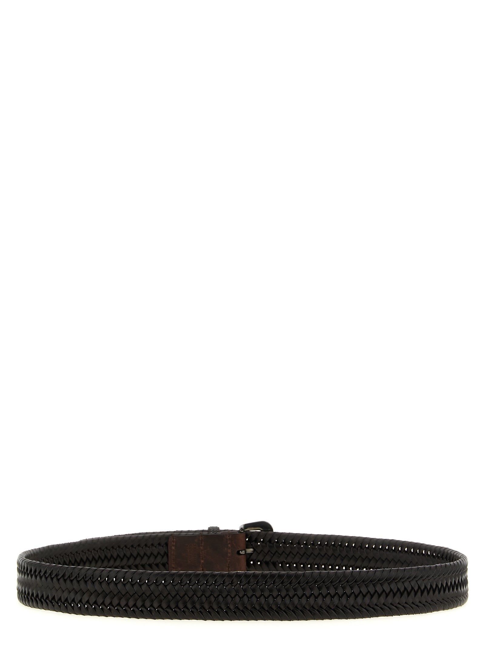 Brunello Cucinelli Brown Leather Regular Belt