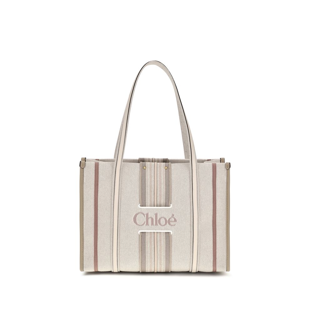 Chloé Beige Cotton Shoulder Bag