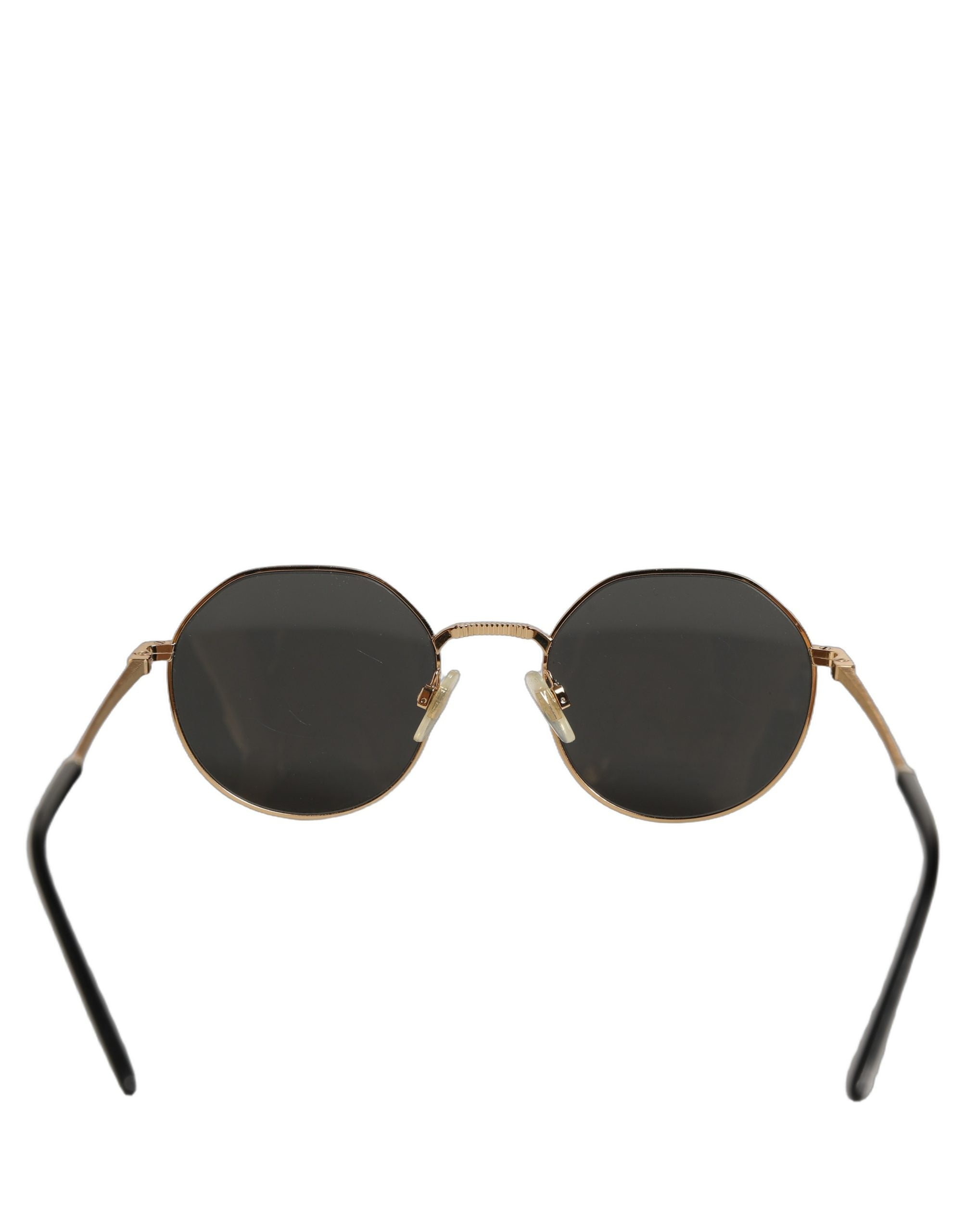 Dolce & Gabbana Gold Toned Metal Frame DG2286 Round Eyewear Sunglasses