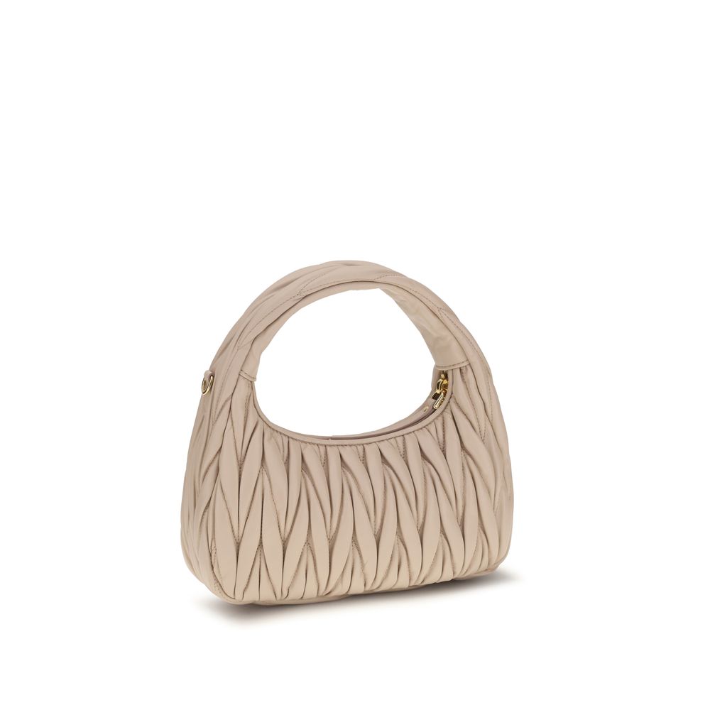 Miu Miu Beige Calf Leather Bos Taurus Handbag