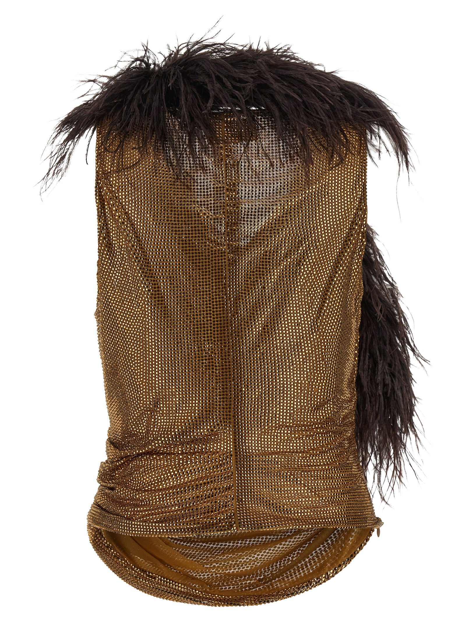 Giuseppe Di Morabito Gold Polyamide Tank Tops