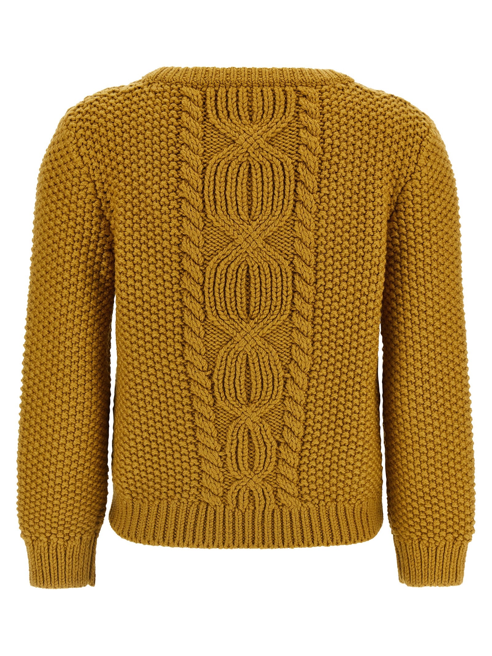 Saint Laurent Bicolor Wool Cardigan