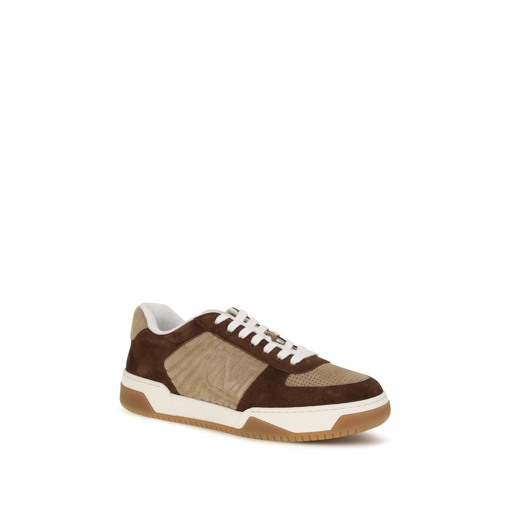 Valentino Garavani Brown Napa Leather / Calf Bos Taurus Low Top Sneakers