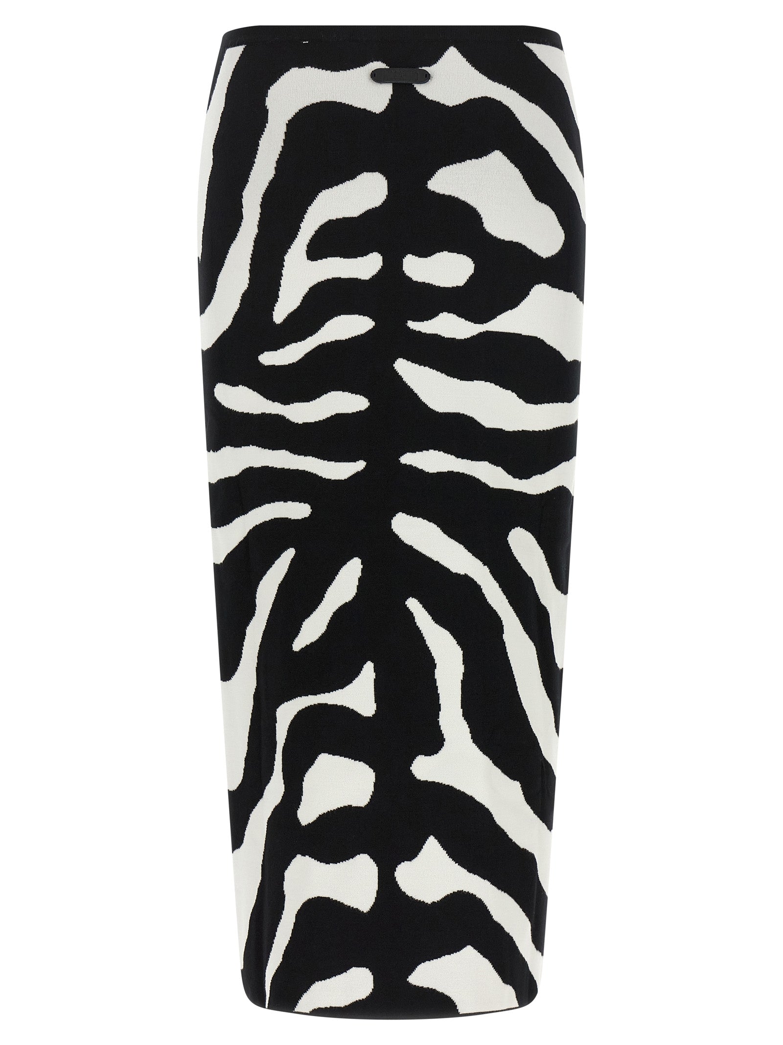 Moschino Bicolor Viscose Midi Skirt