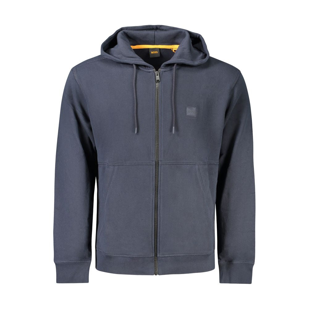Hugo Boss Blue Cotton Men's Sweatshirt