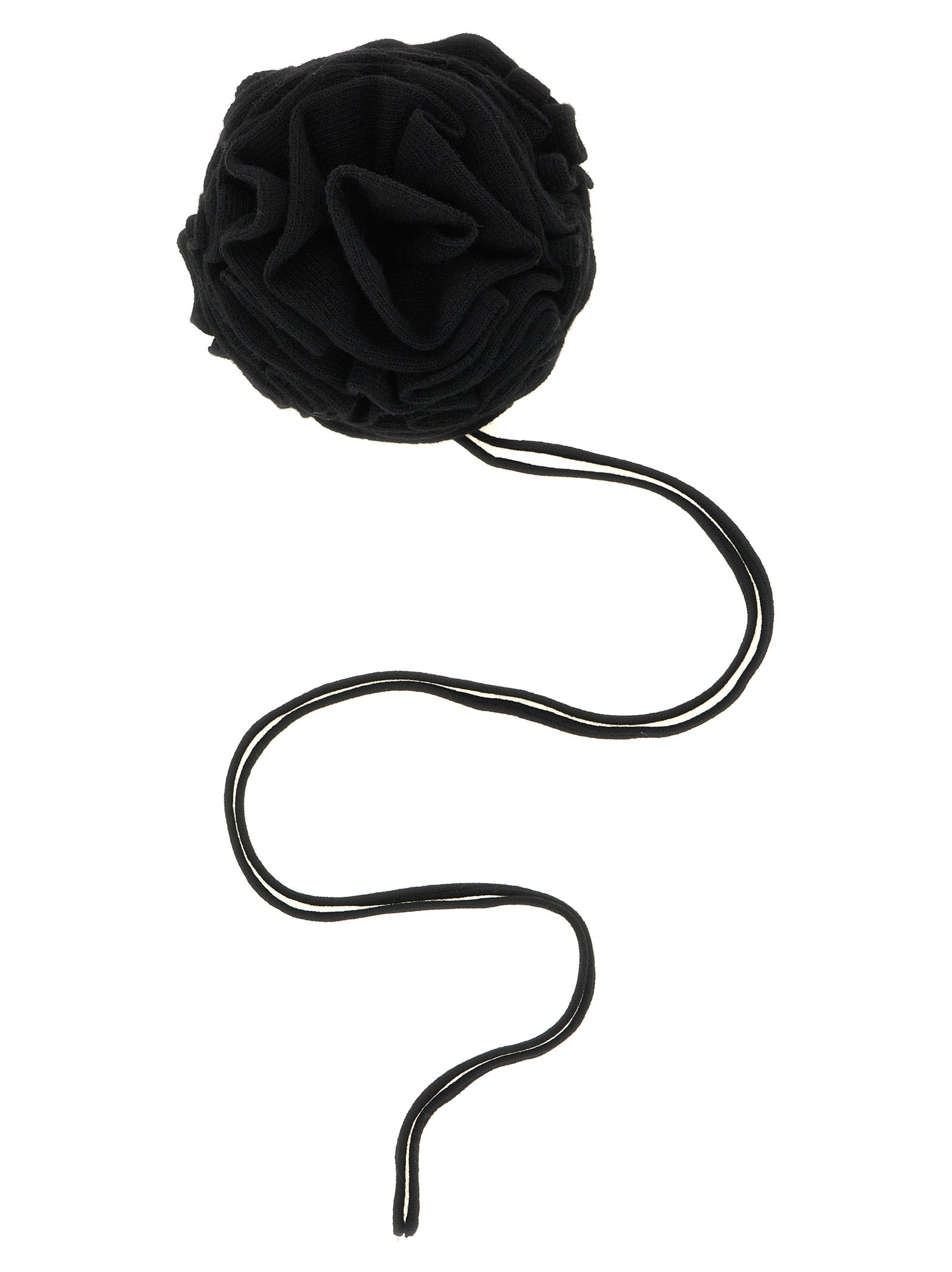 NUDE Black Wool Broch